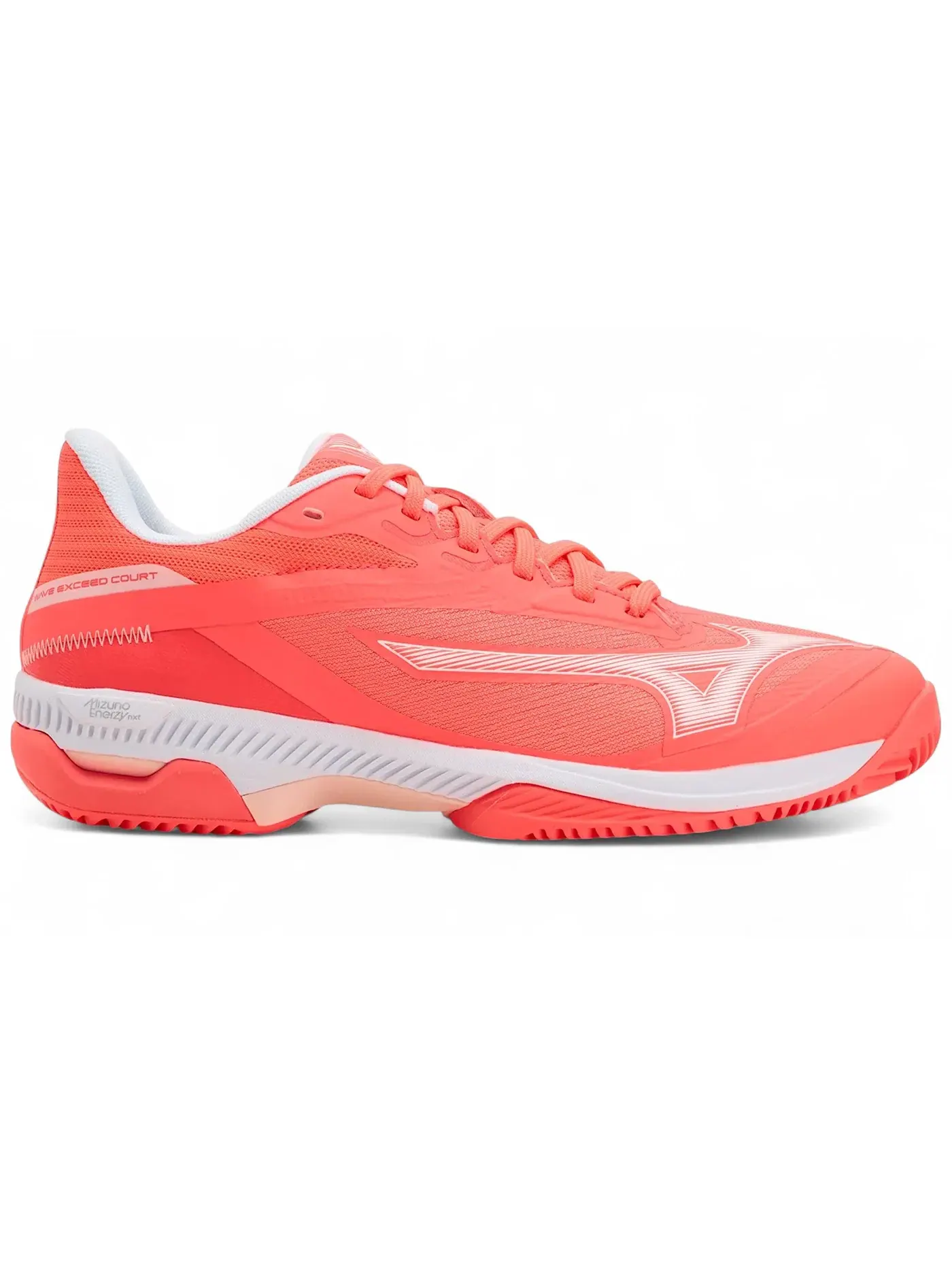 Женские кроссовки для тенниса Mizuno Wave Exceed Court CC — изображение 1 из 1, белый/розовый