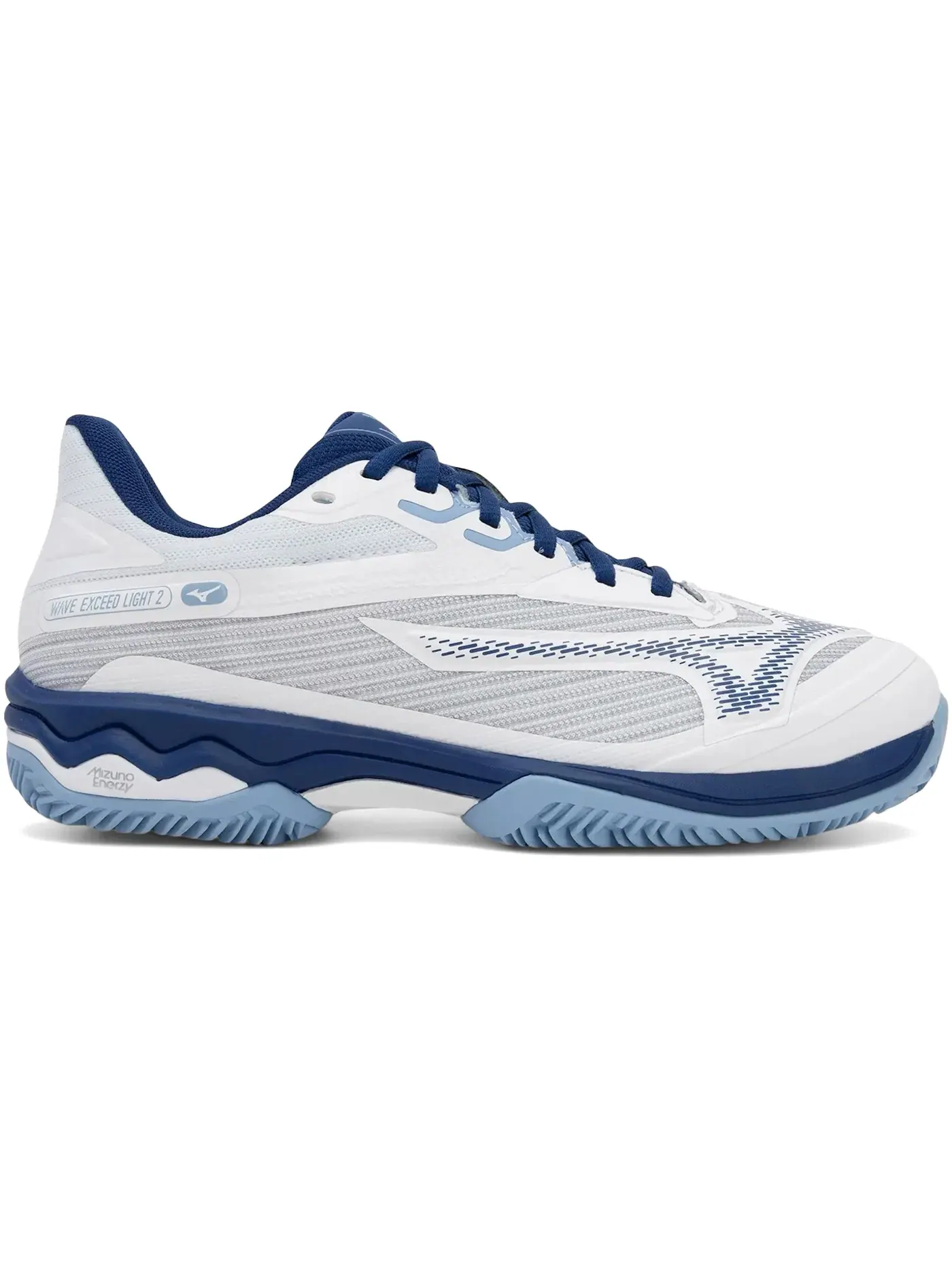 Женские кроссовки для тенниса с технологией Wave Mizuno Wave Exceed Light 2CC Mizuno — изображение 1 из 1, белый/синий/синий