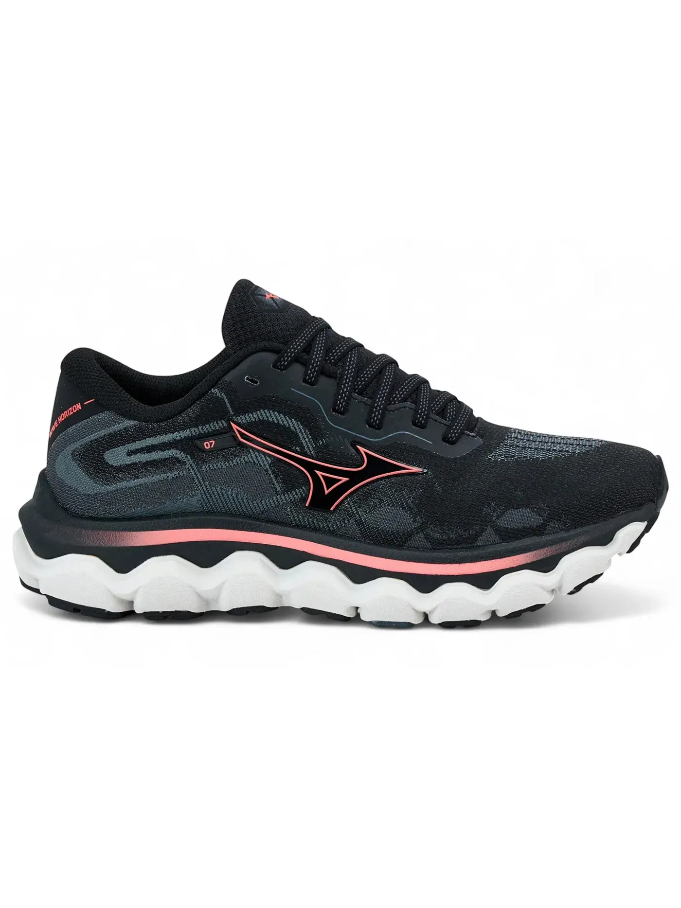 Женские кроссовки для бега с поддержкой Mizuno Wave Horizon 7 — изображение 1 из 1, черный