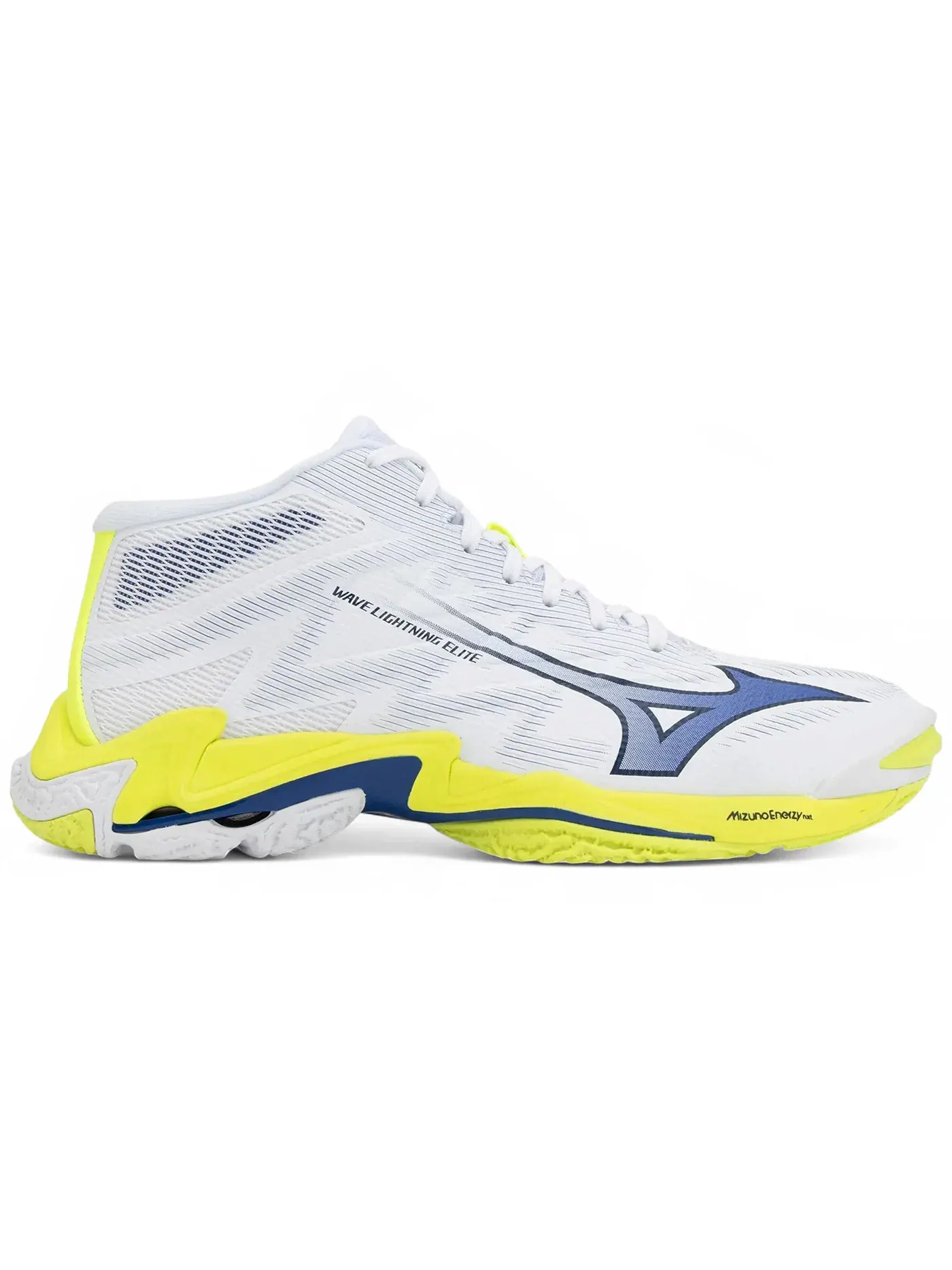 Мужские кроссовки для волейбола Mizuno Wave Lightning Elite Mid — изображение 1 из 1, белый/желтый/синий