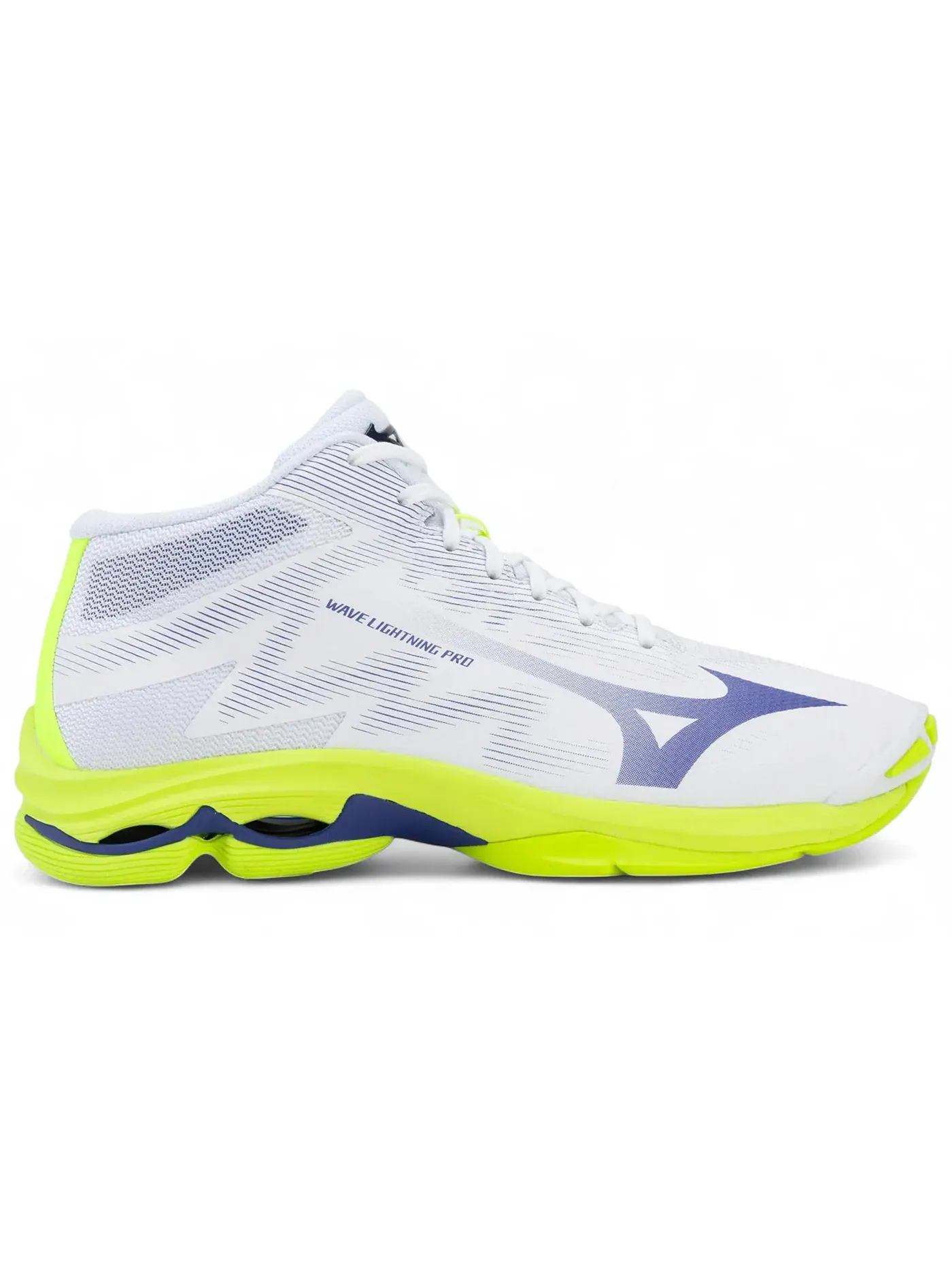 Мужские кроссовки для волейбола Mizuno Wave Lightning Pro Mid — изображение 1 из 1, белый/желтый/синий