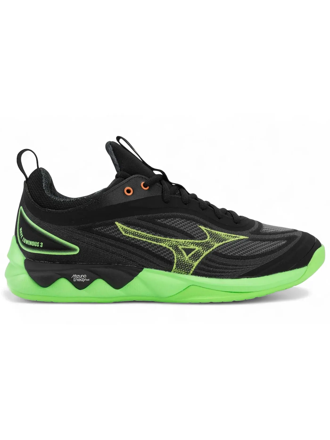 Мужские кроссовки для бега с амортизацией Mizuno Wave Luminous 3 — изображение 1 из 1, черный//оранжевый