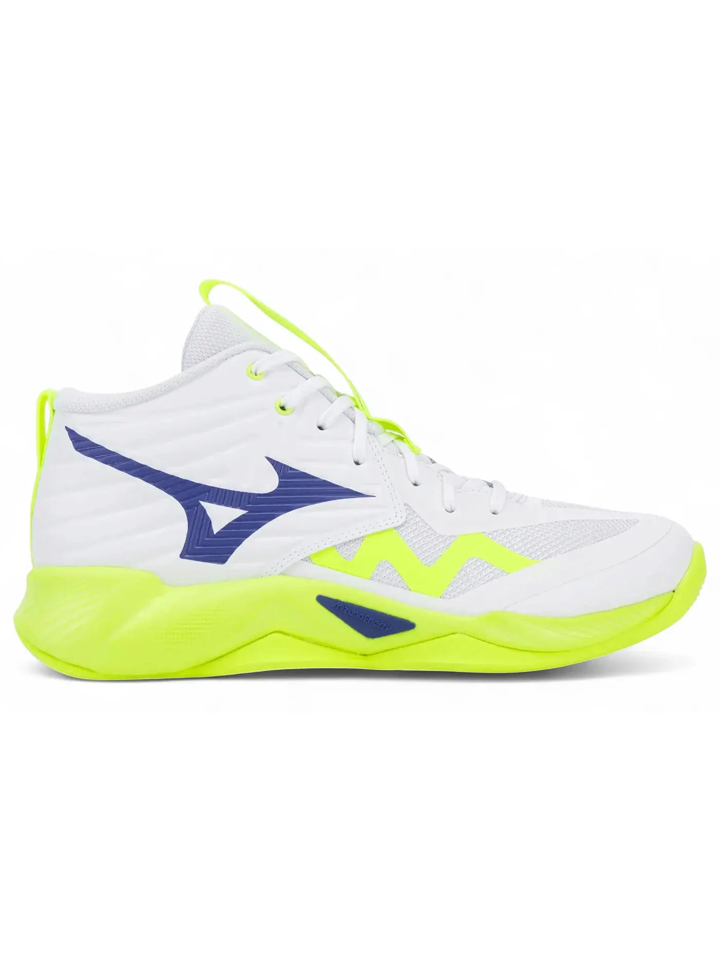 Мужские кроссовки для волейбола Mizuno Wave Momentum Pro Mid — изображение 1 из 1, белый желтый синий