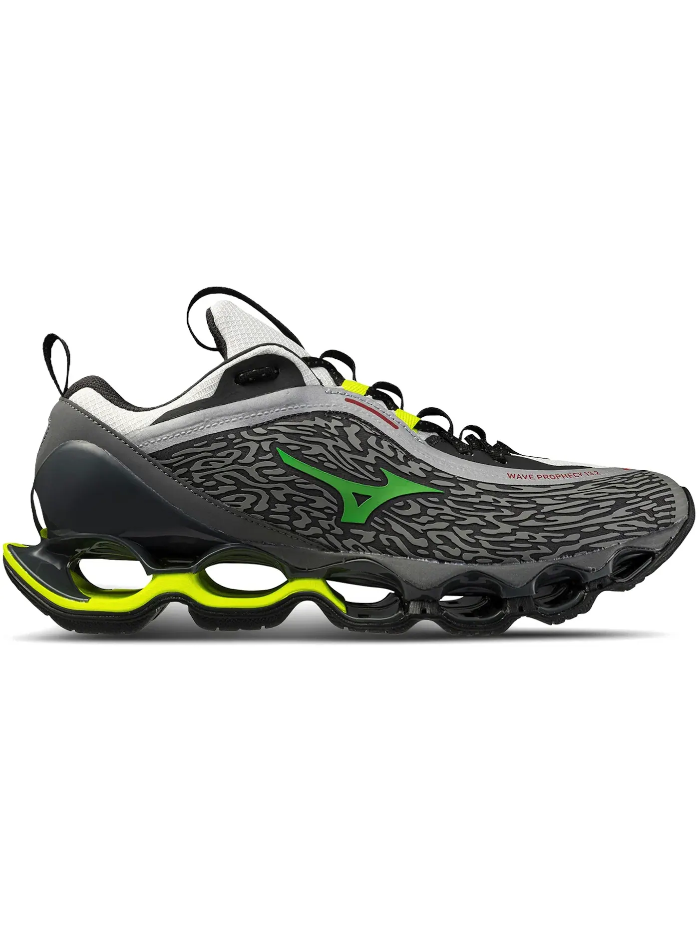 Мужские кроссовки для повседневной носки Mizuno Wave Prophecy 13.2 Mizuno — изображение 1 из 1, зеленый/белый
