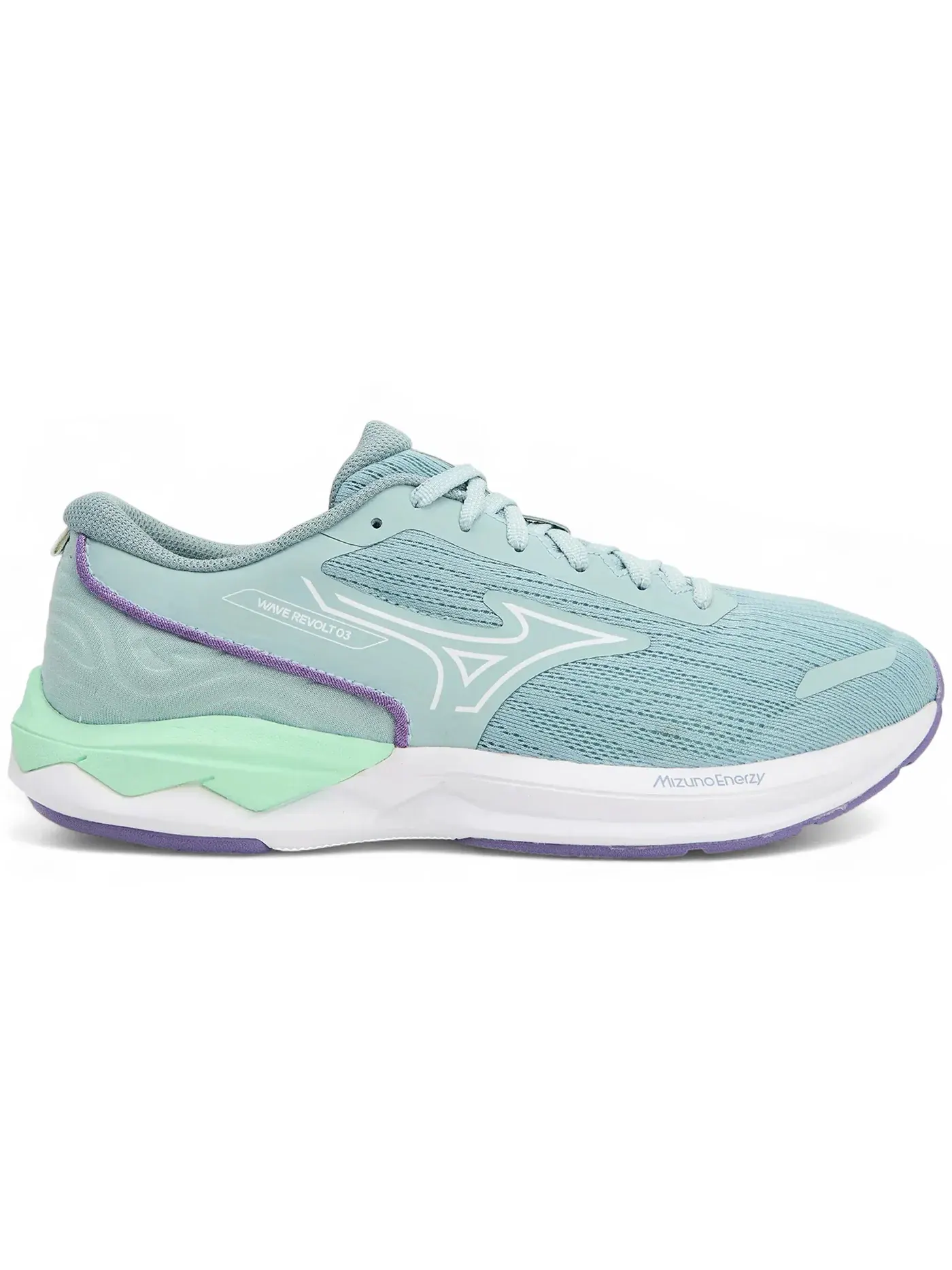 Женские кроссовки для бега Mizuno Wave Revolt 3 — изображение 1 из 1, белый фиолетовый