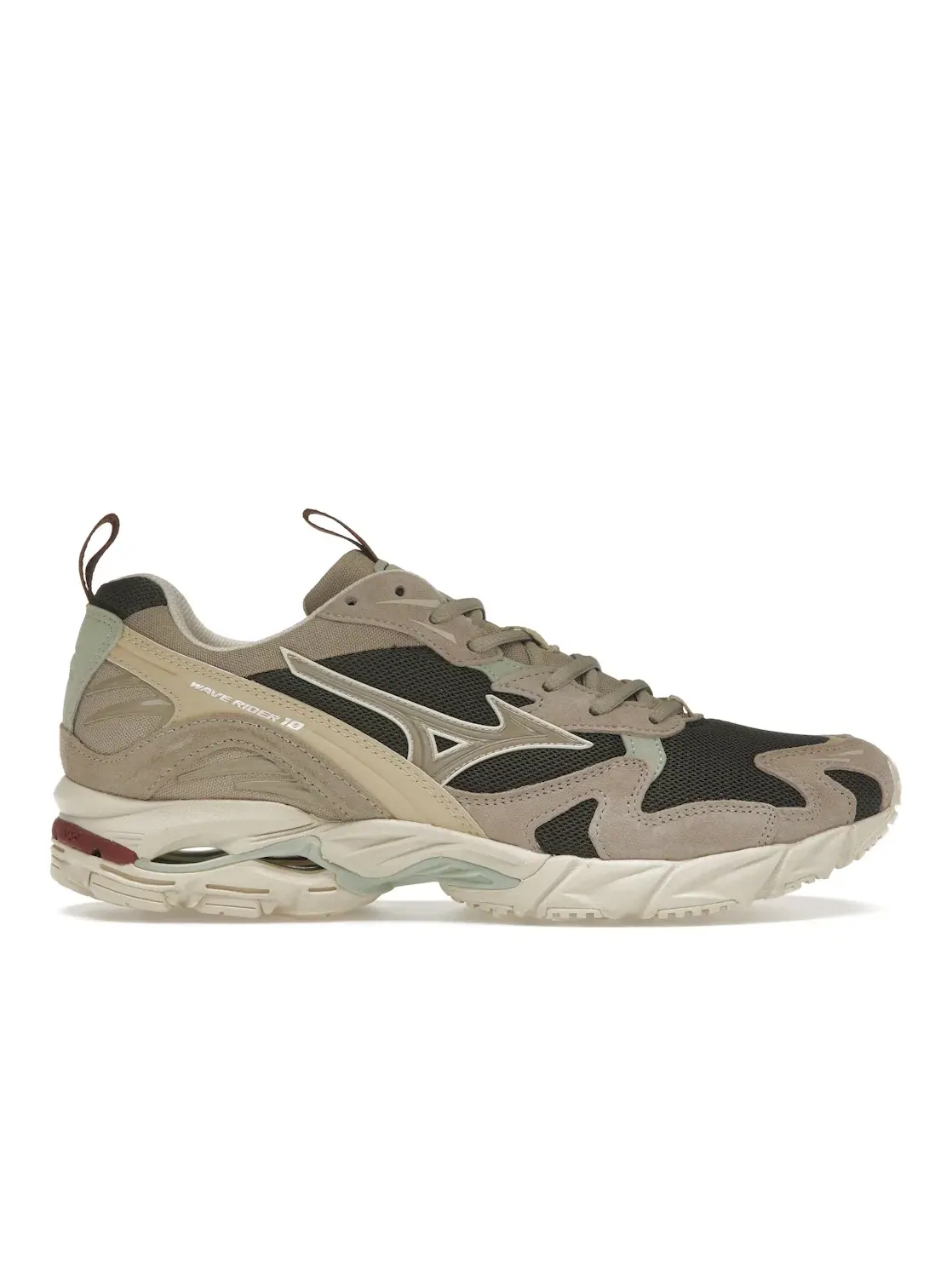 Мужские кроссовки lifestyle Mizuno Wave Rider 10 — изображение 1 из 4, винтажный хаки