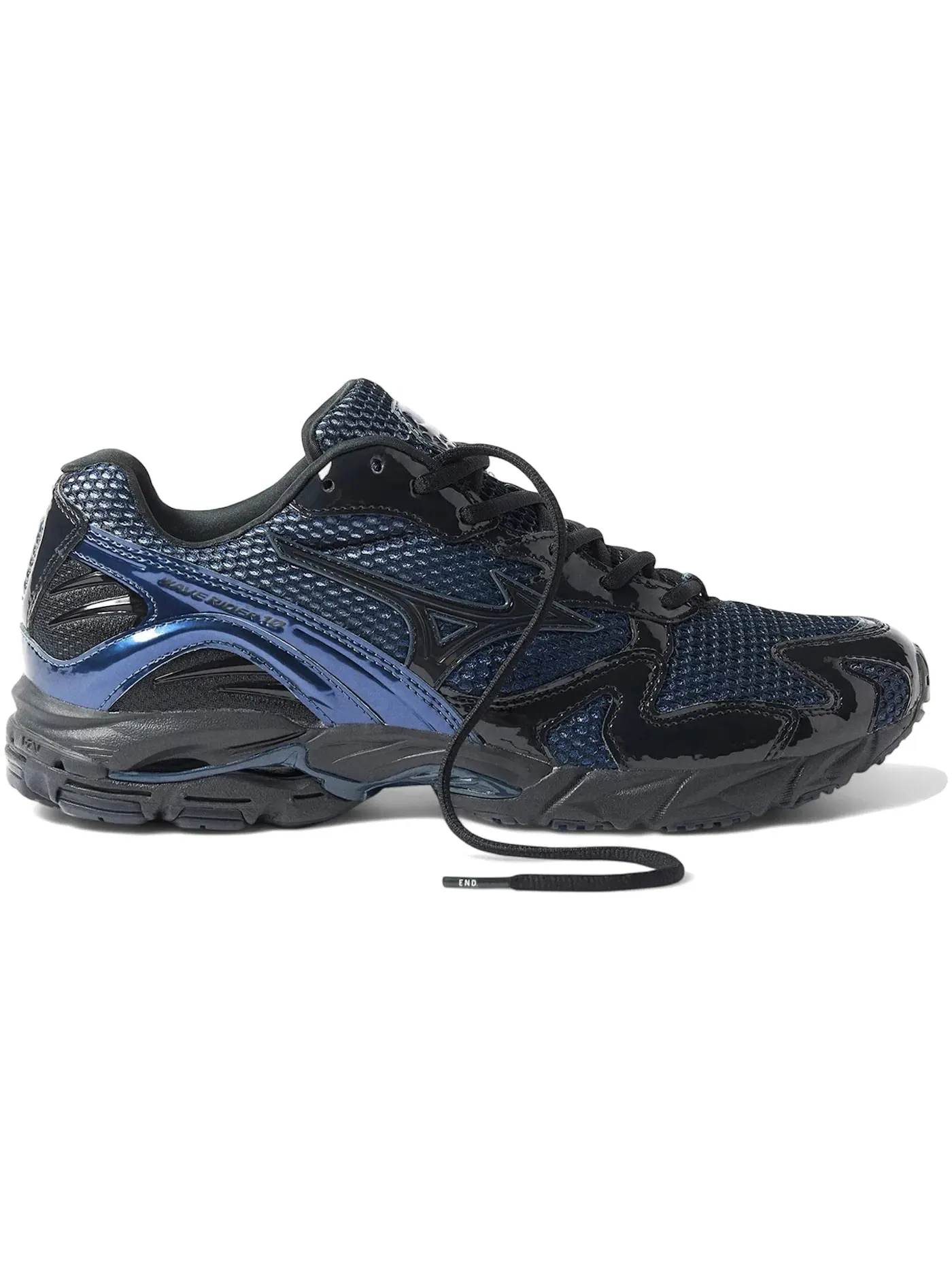 Мужские кроссовки Lifestyle Mizuno Wave Rider 10 END. North Sea — изображение 1 из 1, черный/синий