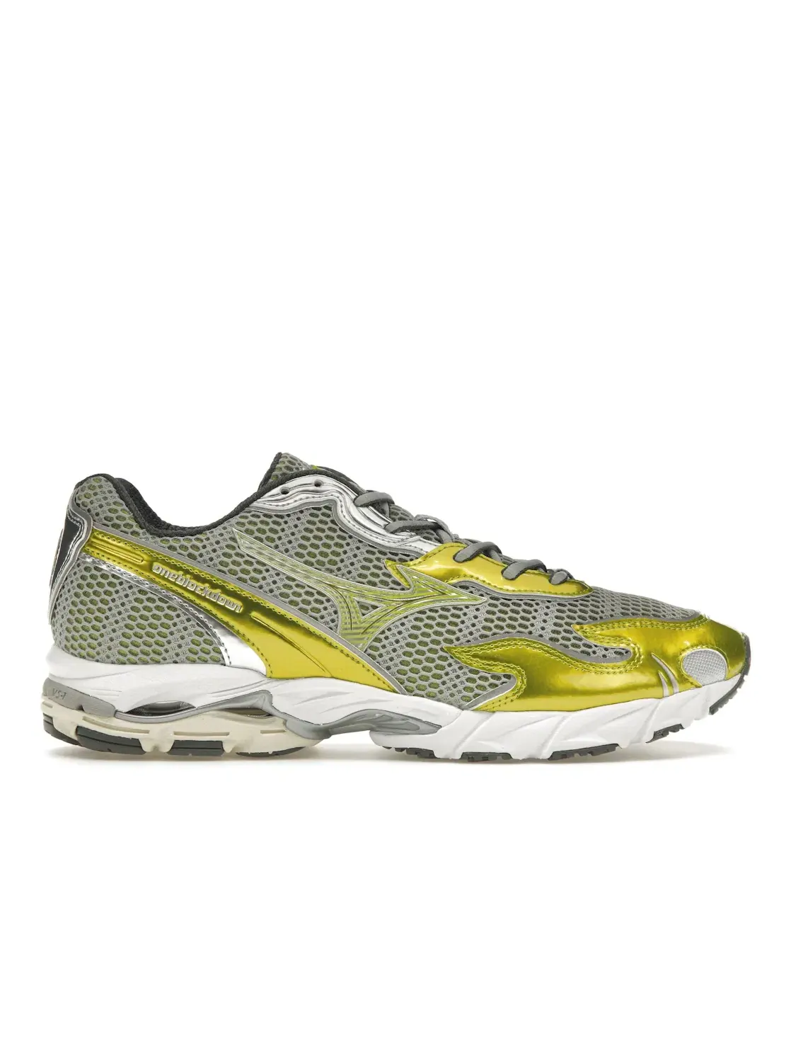Мужские кроссовки Lifestyle с ретро-дизайном Mizuno Wave Rider 10 — изображение 1 из 4, серый/белый