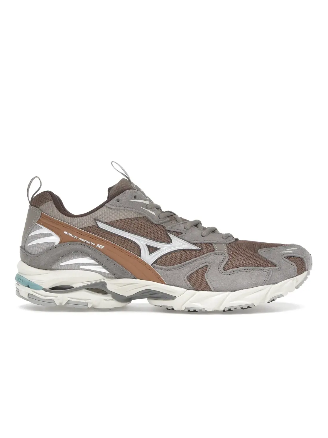 Мужские кроссовки Lifestyle Mizuno Wave Rider 10 — изображение 1 из 4, белый