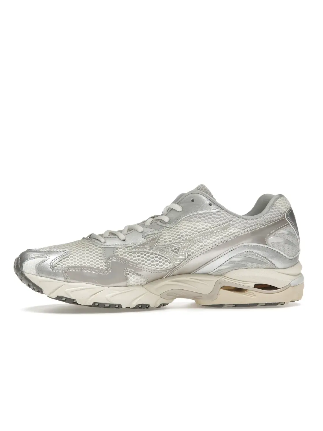 Мужские кроссовки Lifestyle Mizuno Wave Rider 10 Mizuno — изображение 3 из 4, белый/белый песочный