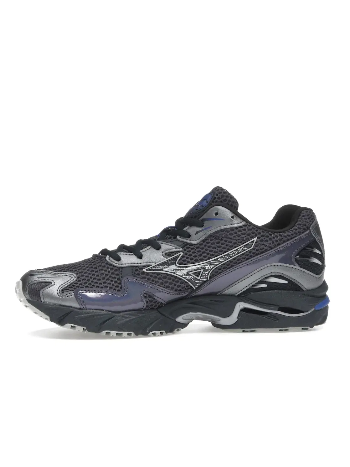 Мужские кроссовки Lifestyle Mizuno Wave Rider 10 — изображение 3 из 4, серый//металлик серый