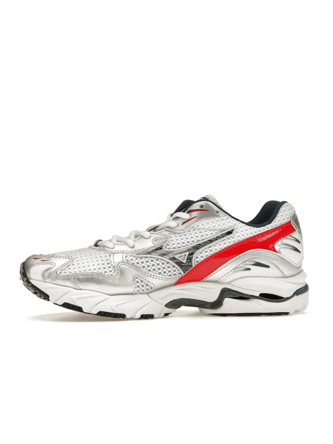 Мужские кроссовки Lifestyle Mizuno Wave Rider 10 — изображение 3 из 4, белый/синий/красный