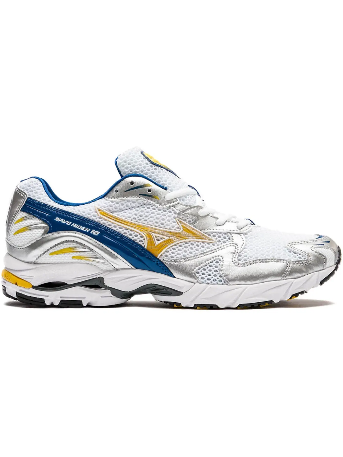 Мужские кроссовки Lifestyle Mizuno Wave Rider 10 — изображение 1 из 1, белый//синий