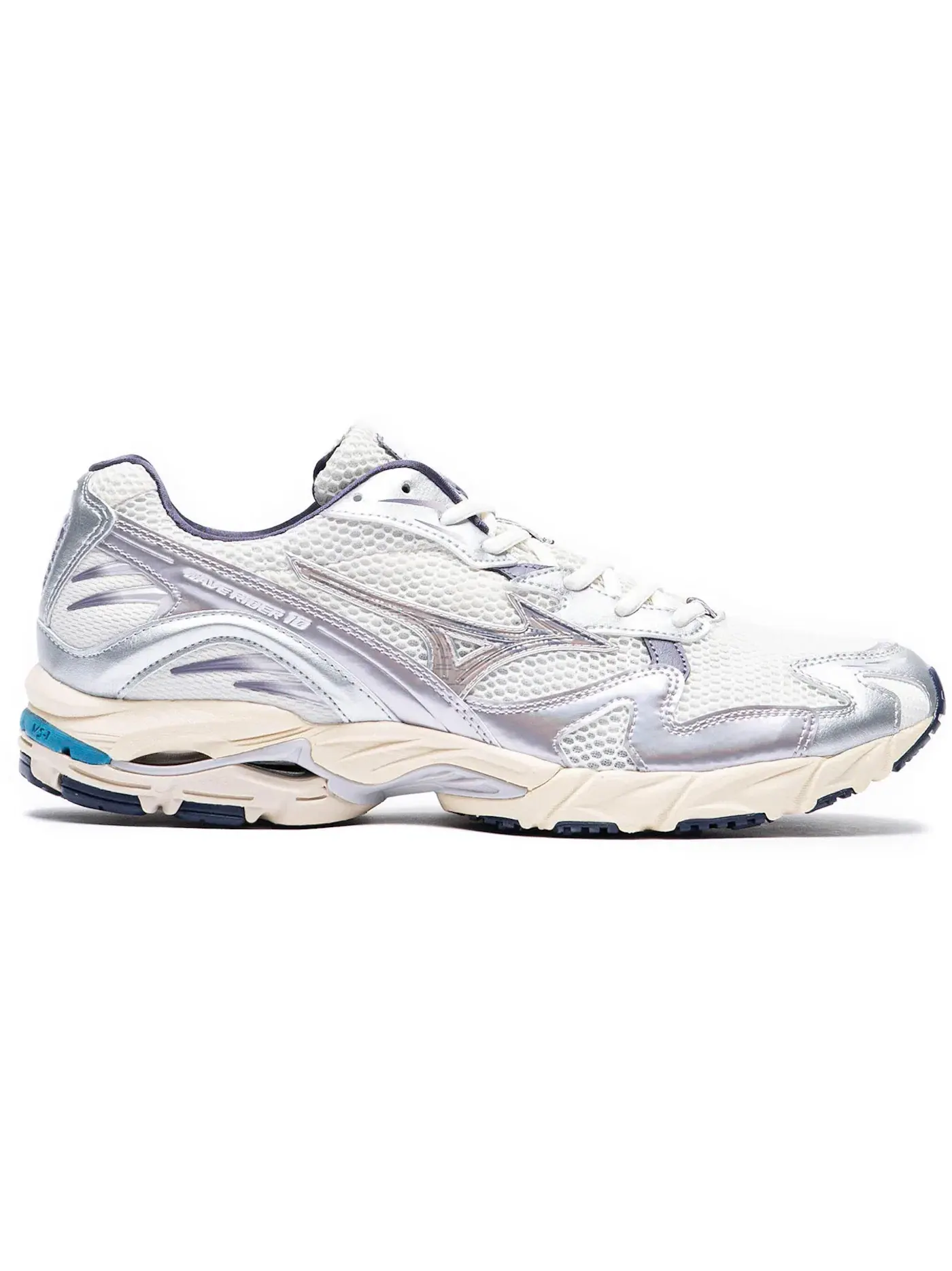 Мужские кроссовки Lifestyle Mizuno Wave Rider 10 Mizuno Snow White/Lilac Marble/Graystone — изображение 1 из 1