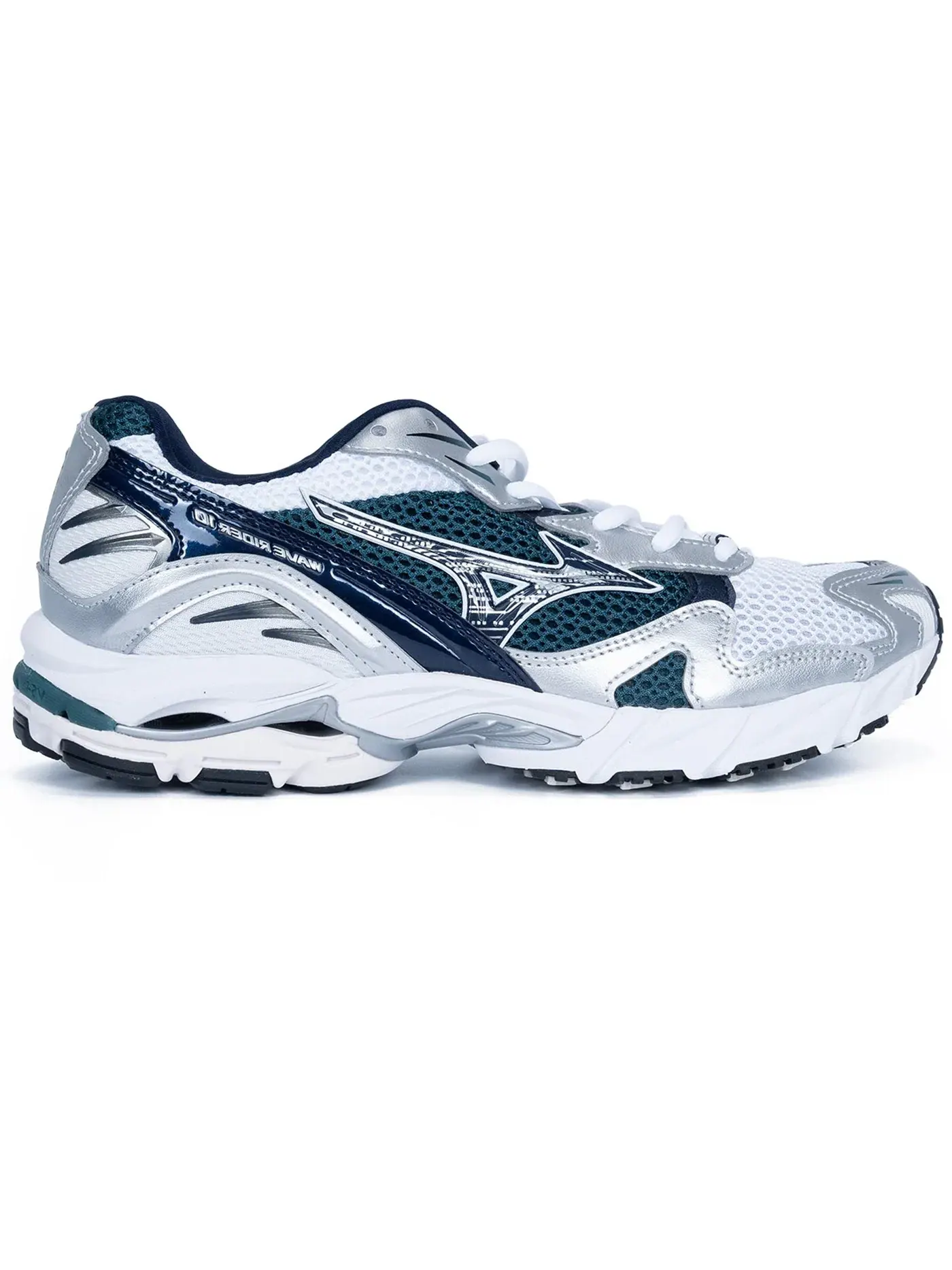 Мужские кроссовки Lifestyle Mizuno Wave Rider 10 — изображение 1 из 1, белый синий