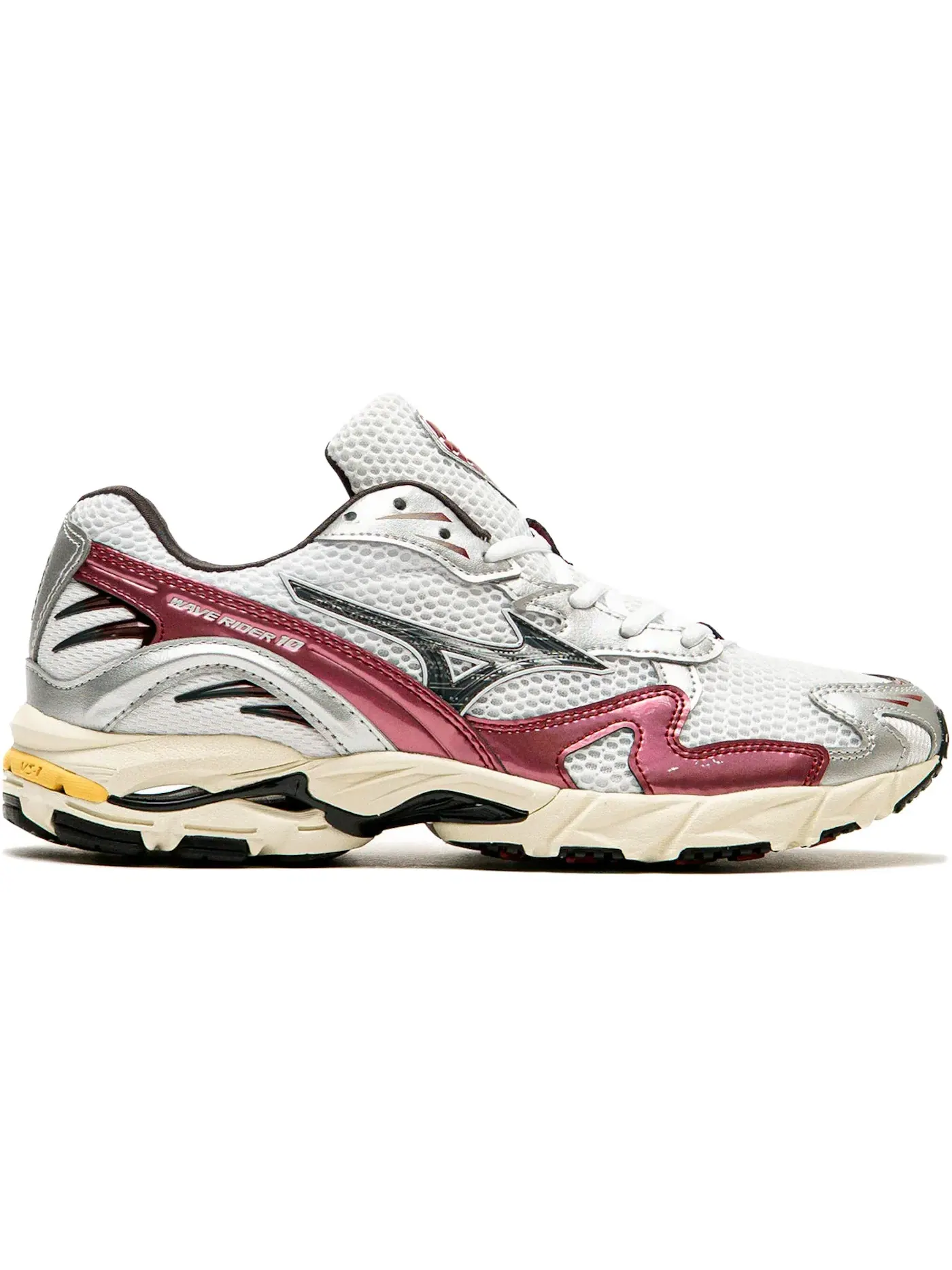 Мужские кроссовки Lifestyle Mizuno Wave Rider 10 — изображение 1 из 1, белый/черный песочный