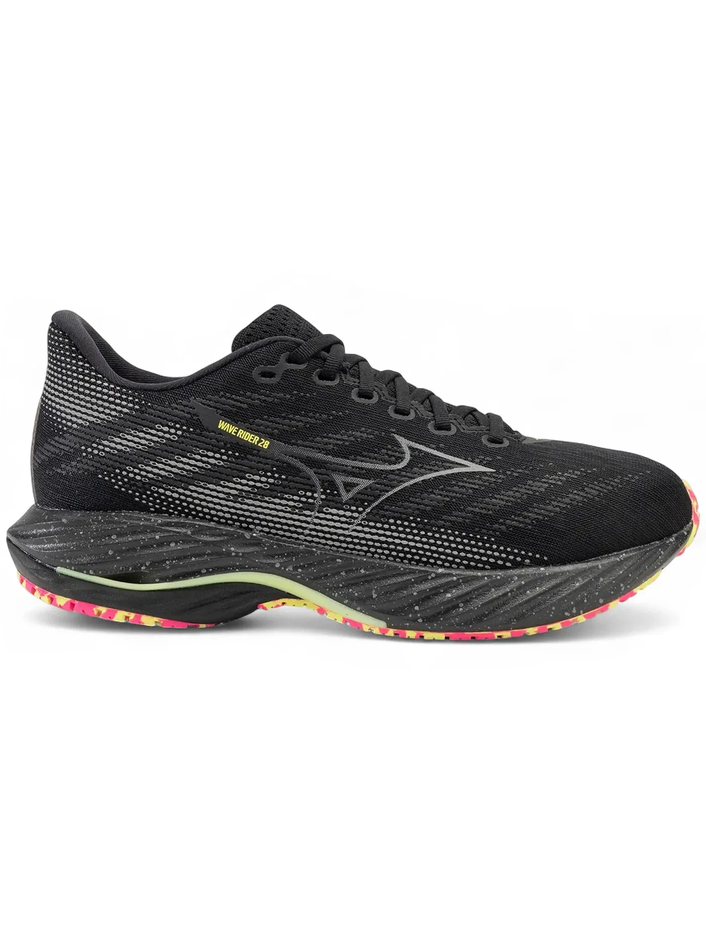 Мужские кроссовки для бега Wave Rider 28 Mizuno — изображение 1 из 1, черный/серебристый