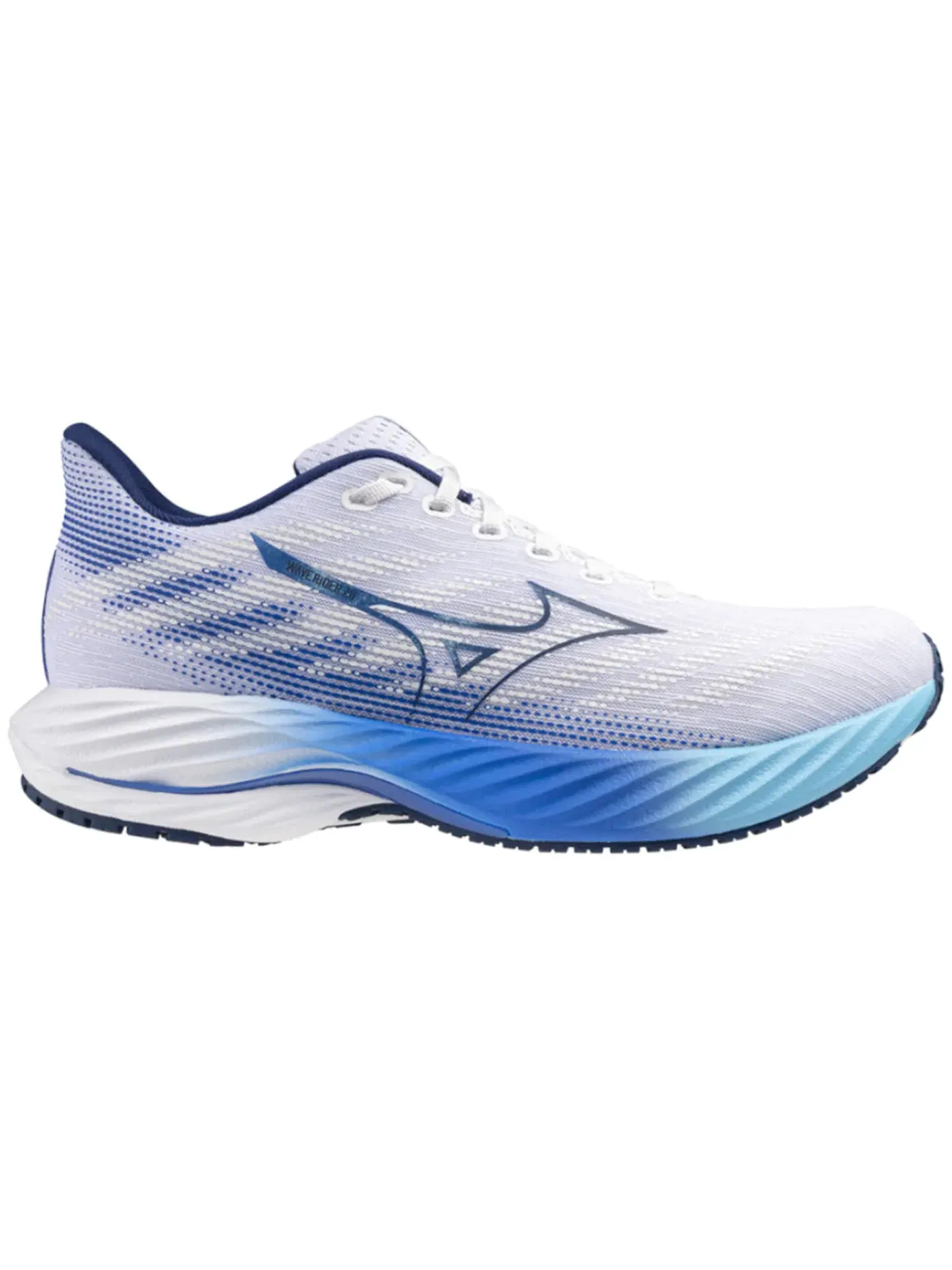 Мужские кроссовки для бега Wave Rider 28 Mizuno — изображение 1 из 1, белый синий