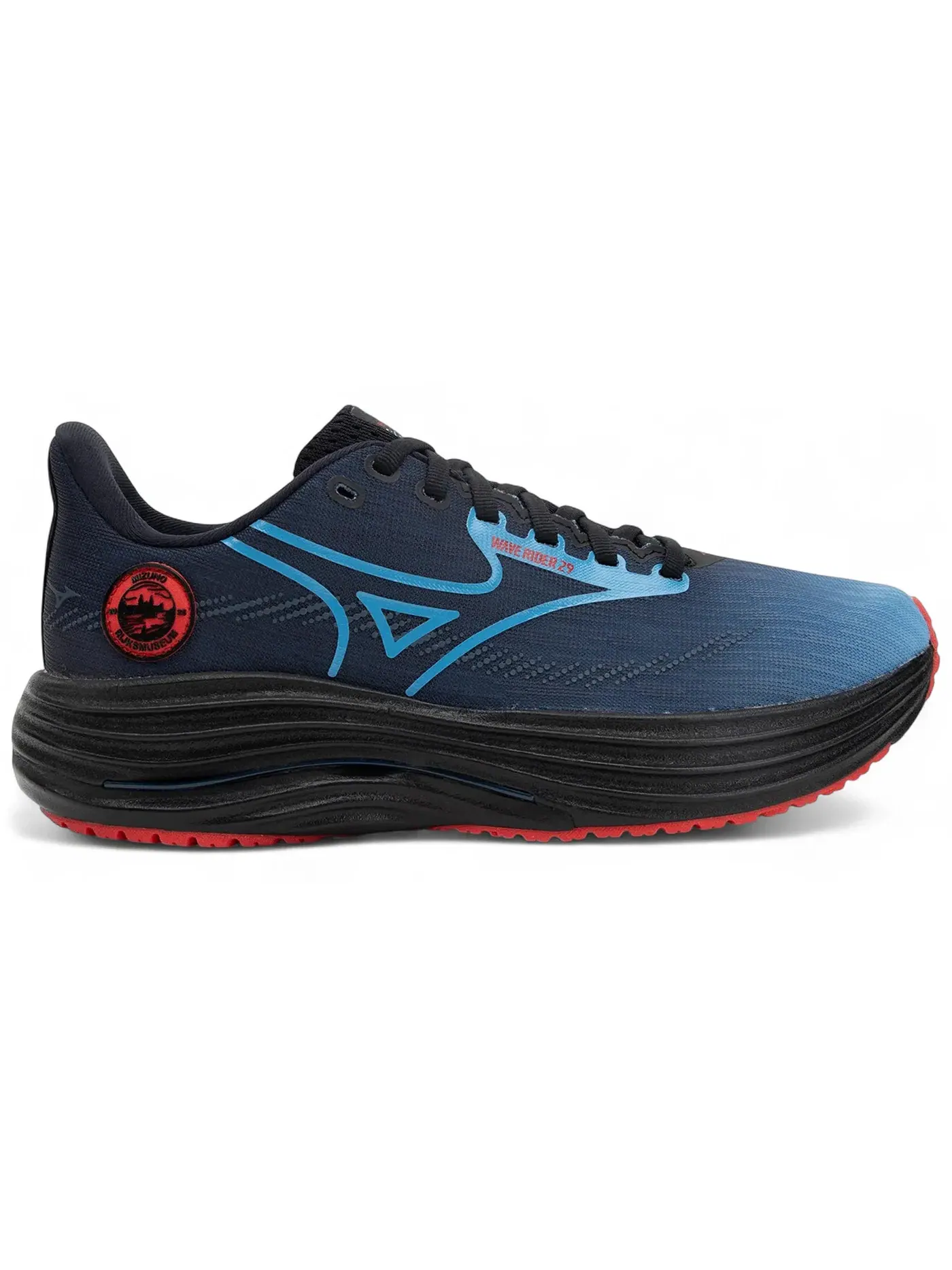 Мужские кроссовки для бега Mizuno Wave Rider 29 — изображение 1 из 1, черный//красный
