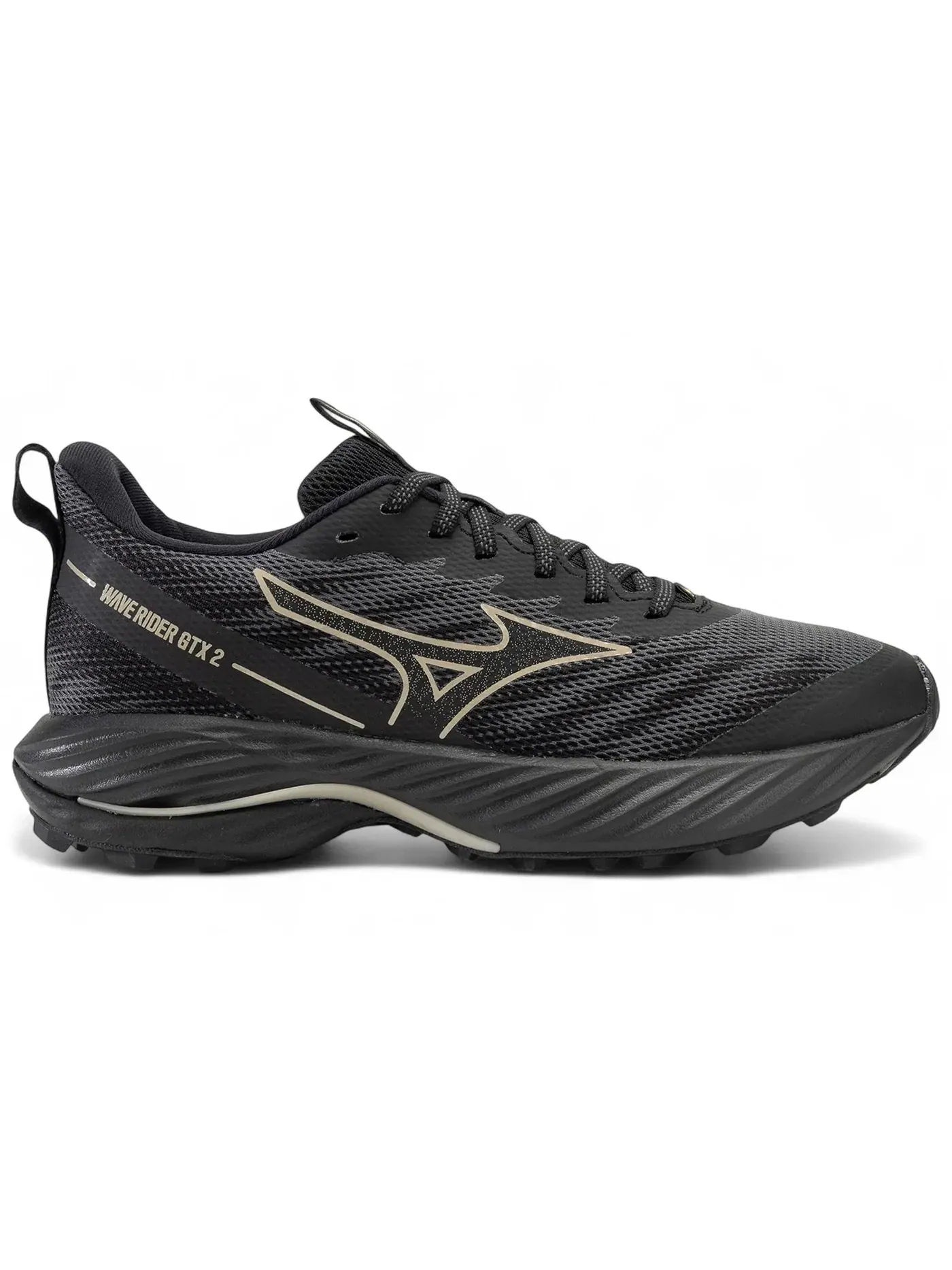 Женские кроссовки для бега с мембраной Gore-Tex Mizuno Wave Rider Gore-Tex 2 — изображение 1 из 1, золотистый/черный