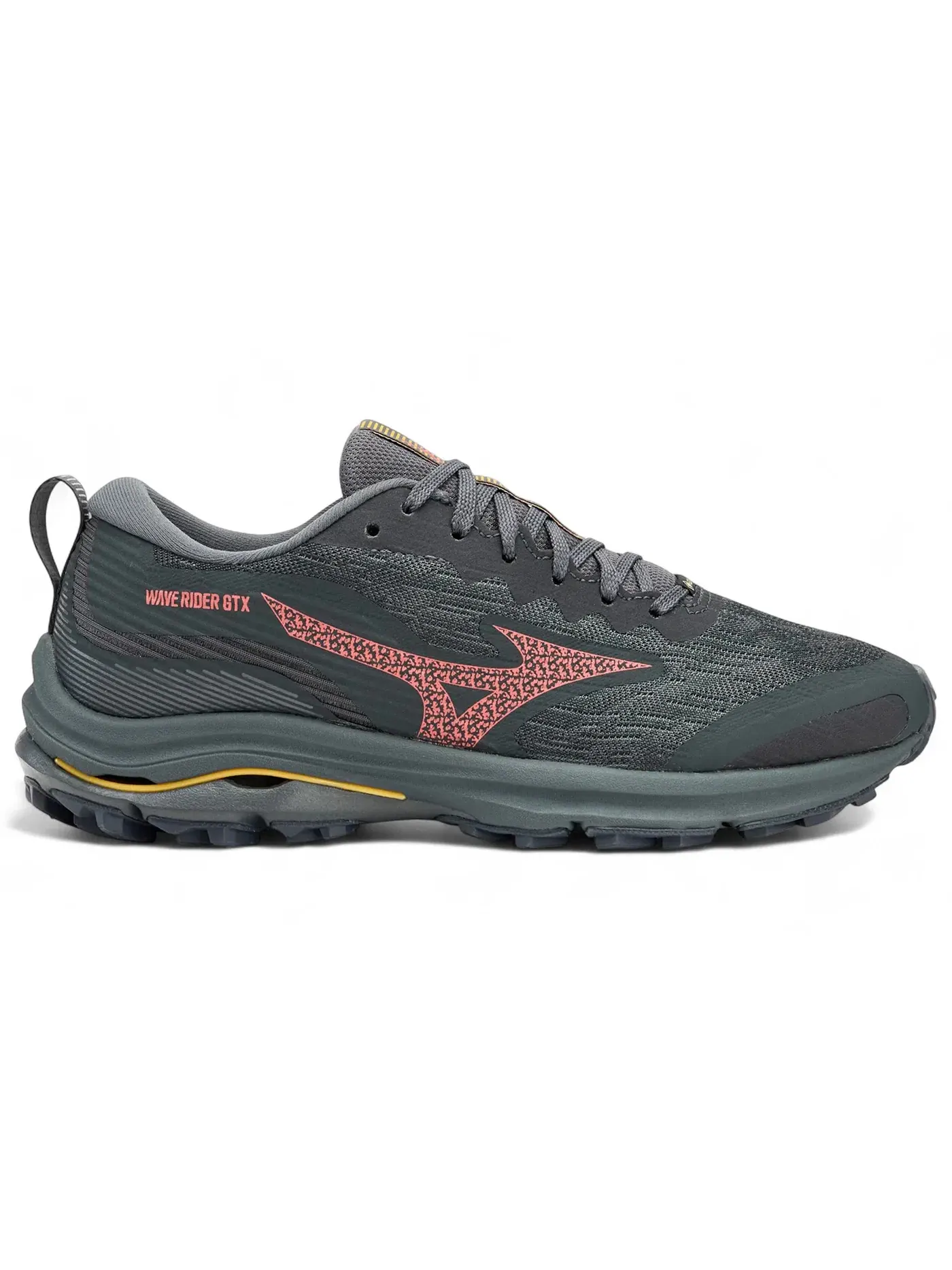 Женские кроссовки с мембраной Gore-Tex Mizuno Wave Rider Gore-Tex, Ebony Dubarry Citrus — изображение 1 из 1