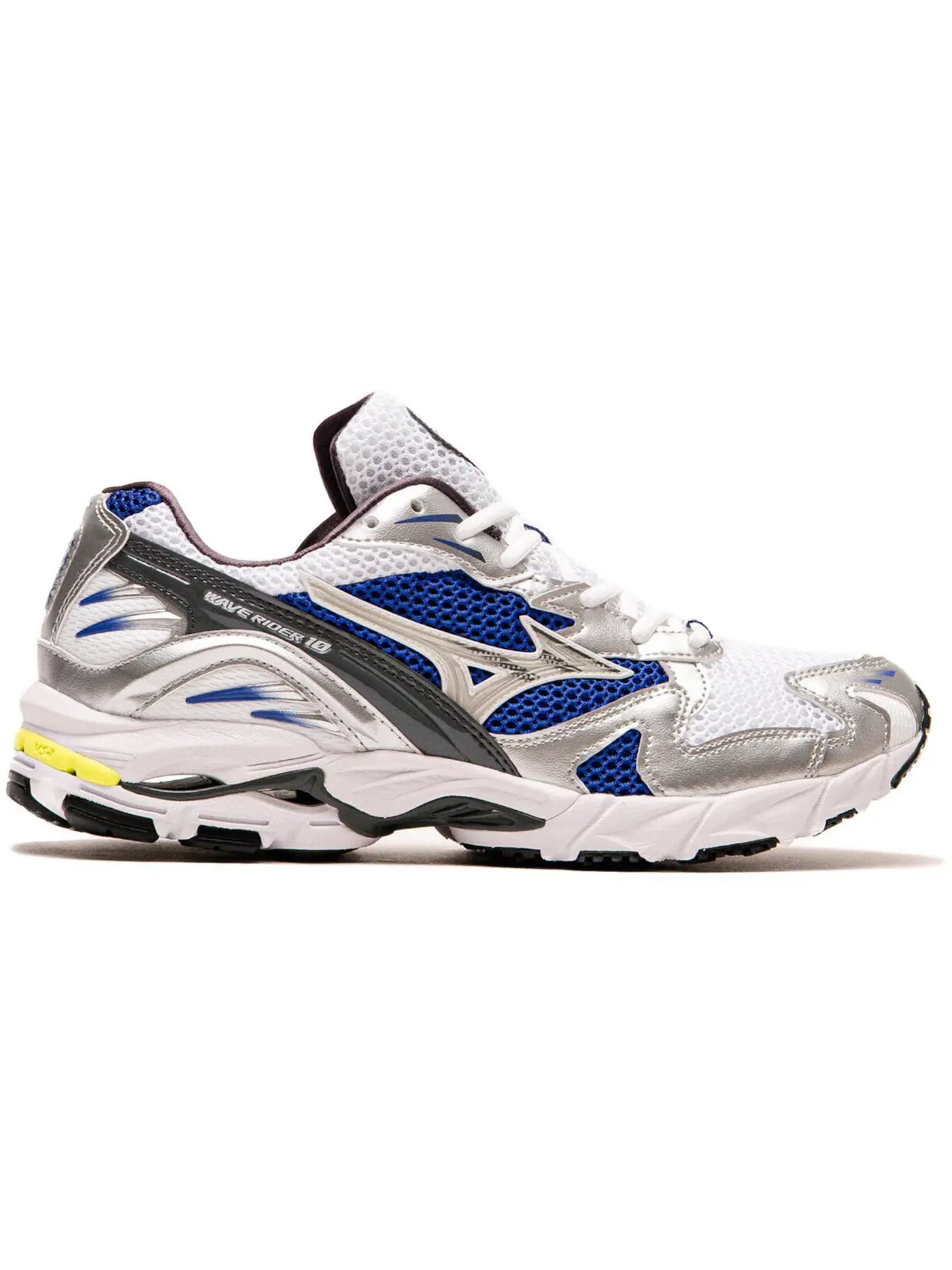 Мужские кроссовки Lifestyle Mizuno Wave Rider — изображение 1 из 1, белый/серебристый