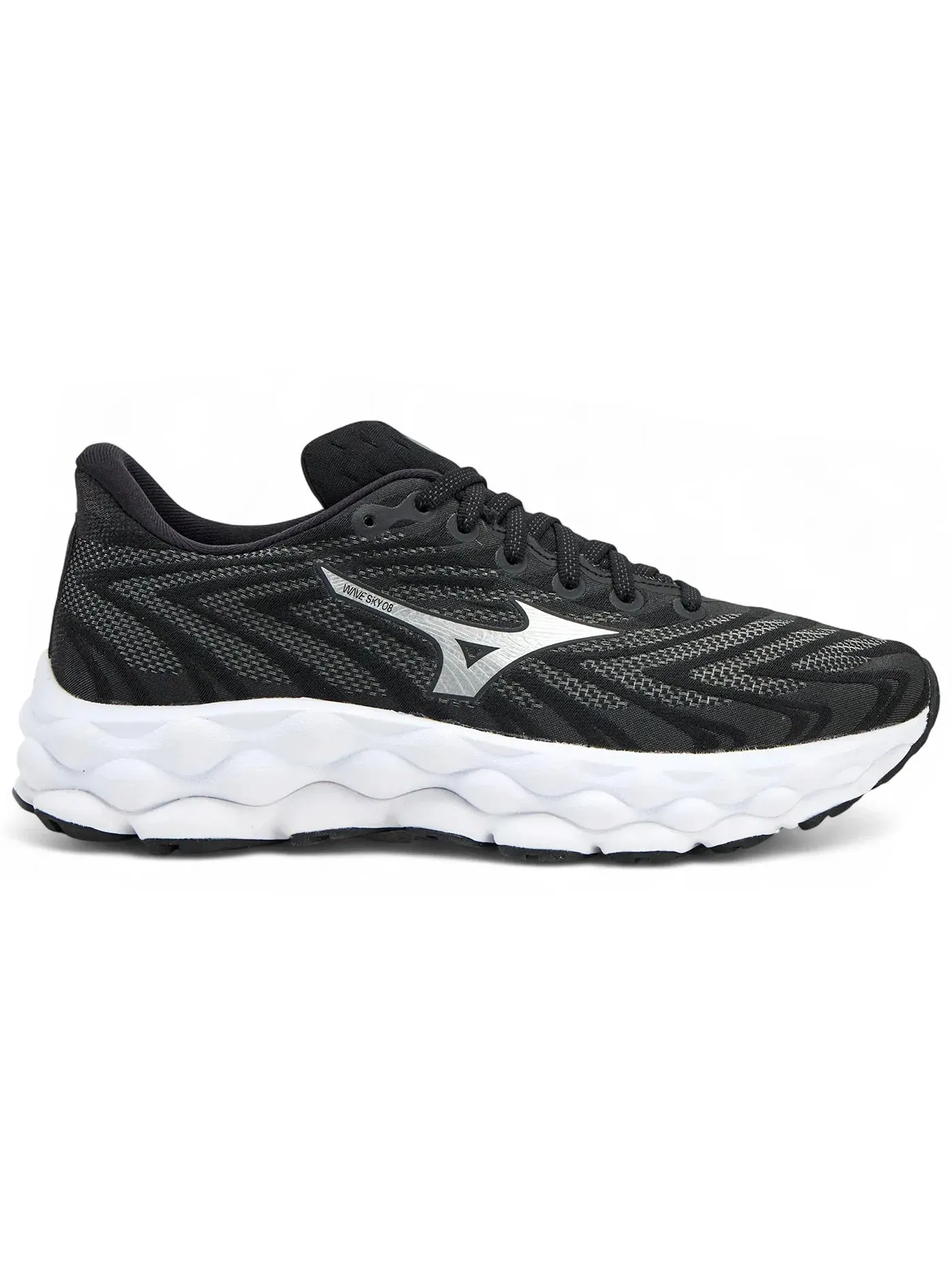 Женские кроссовки для бега Mizuno Wave Sky 8 — изображение 1 из 1, черный/серебристый/белый
