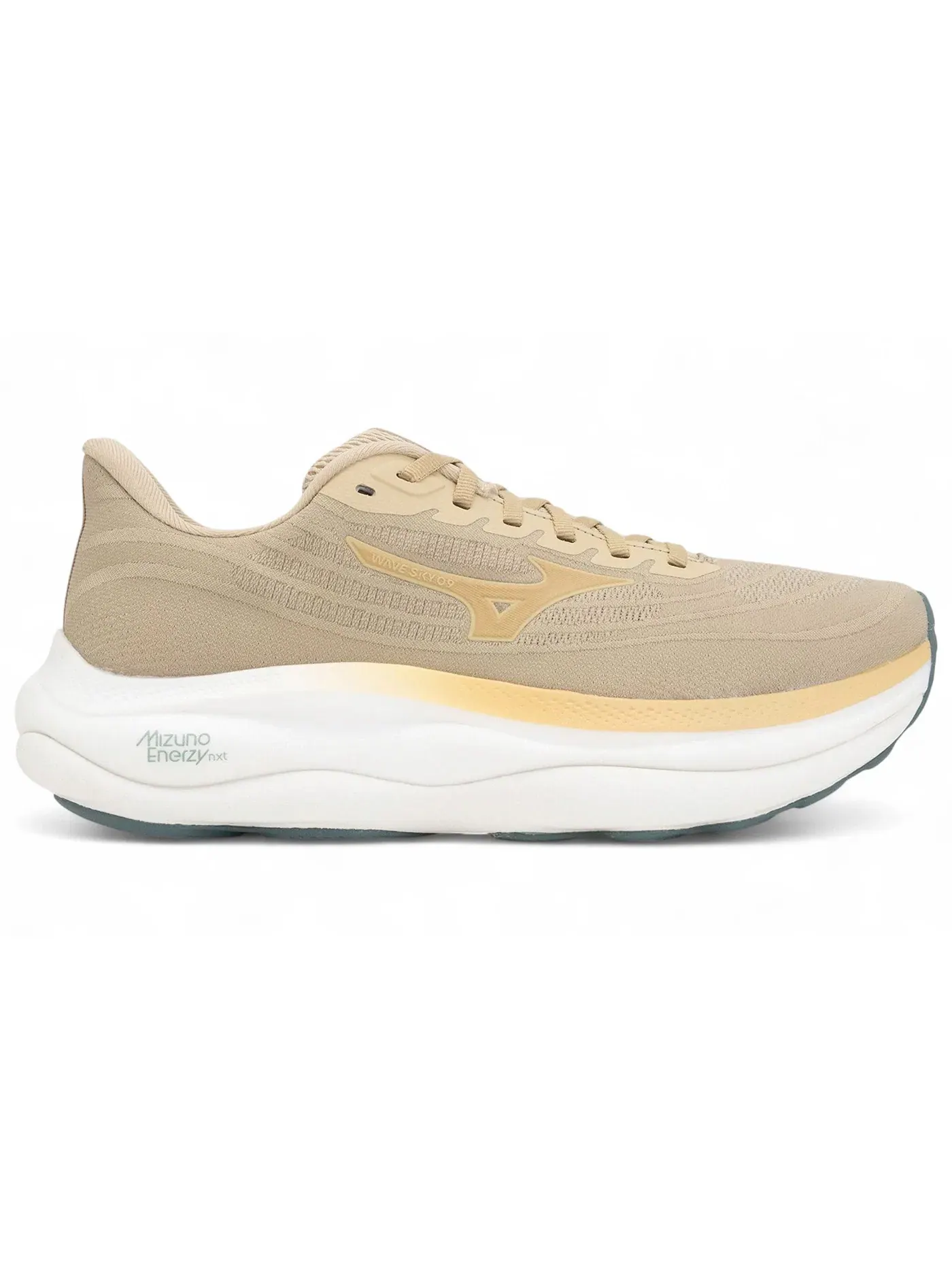 Мужские кроссовки для бега Mizuno Wave Sky 9 — изображение 1 из 1, бледный хаки//белый