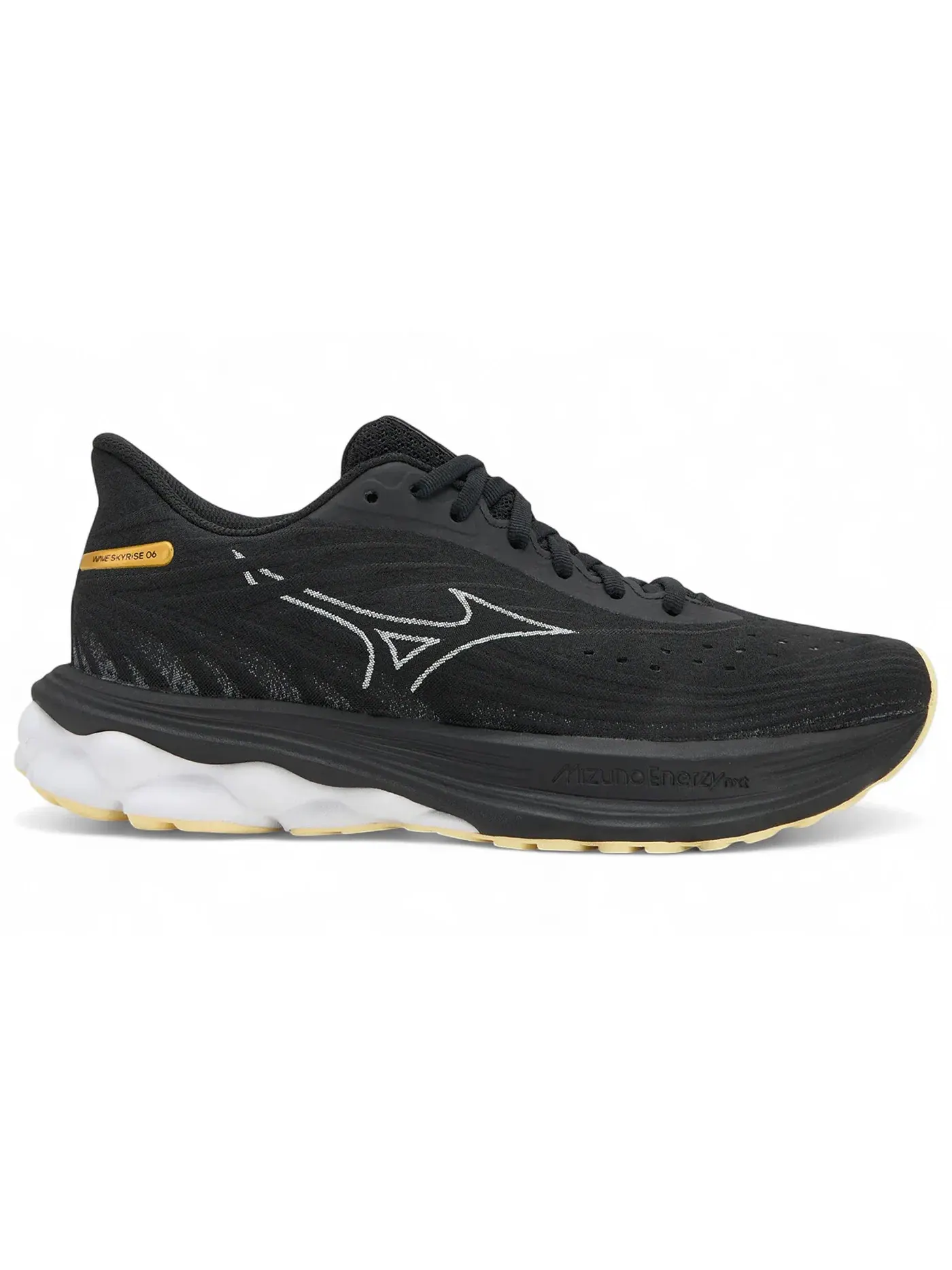 Женские кроссовки для бега Mizuno Wave Skyrise 6 — изображение 1 из 1, черный белый кремовый