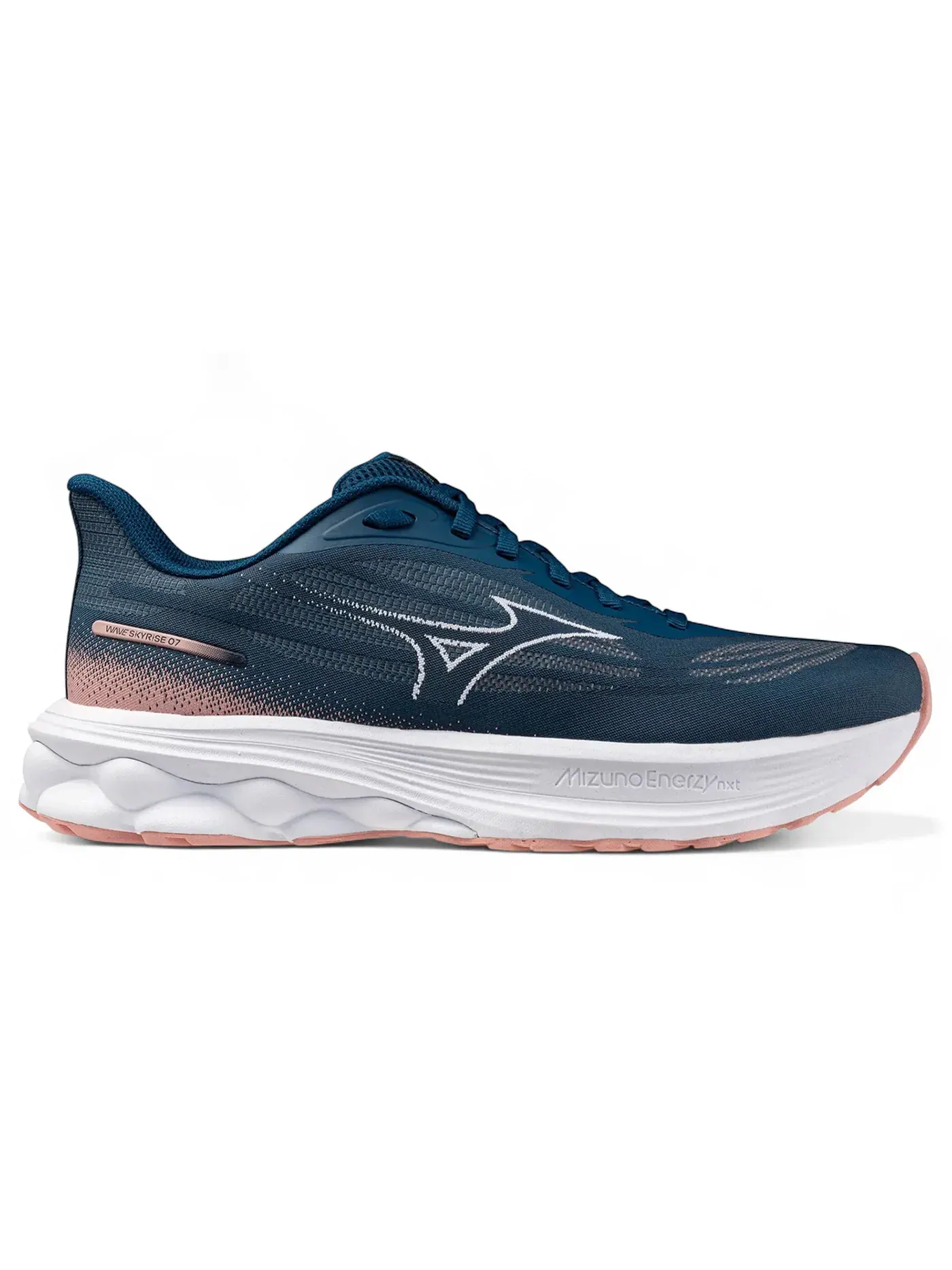 Женские кроссовки для бега Mizuno Wave Skyrise 7 — изображение 1 из 1, синий белый розовый
