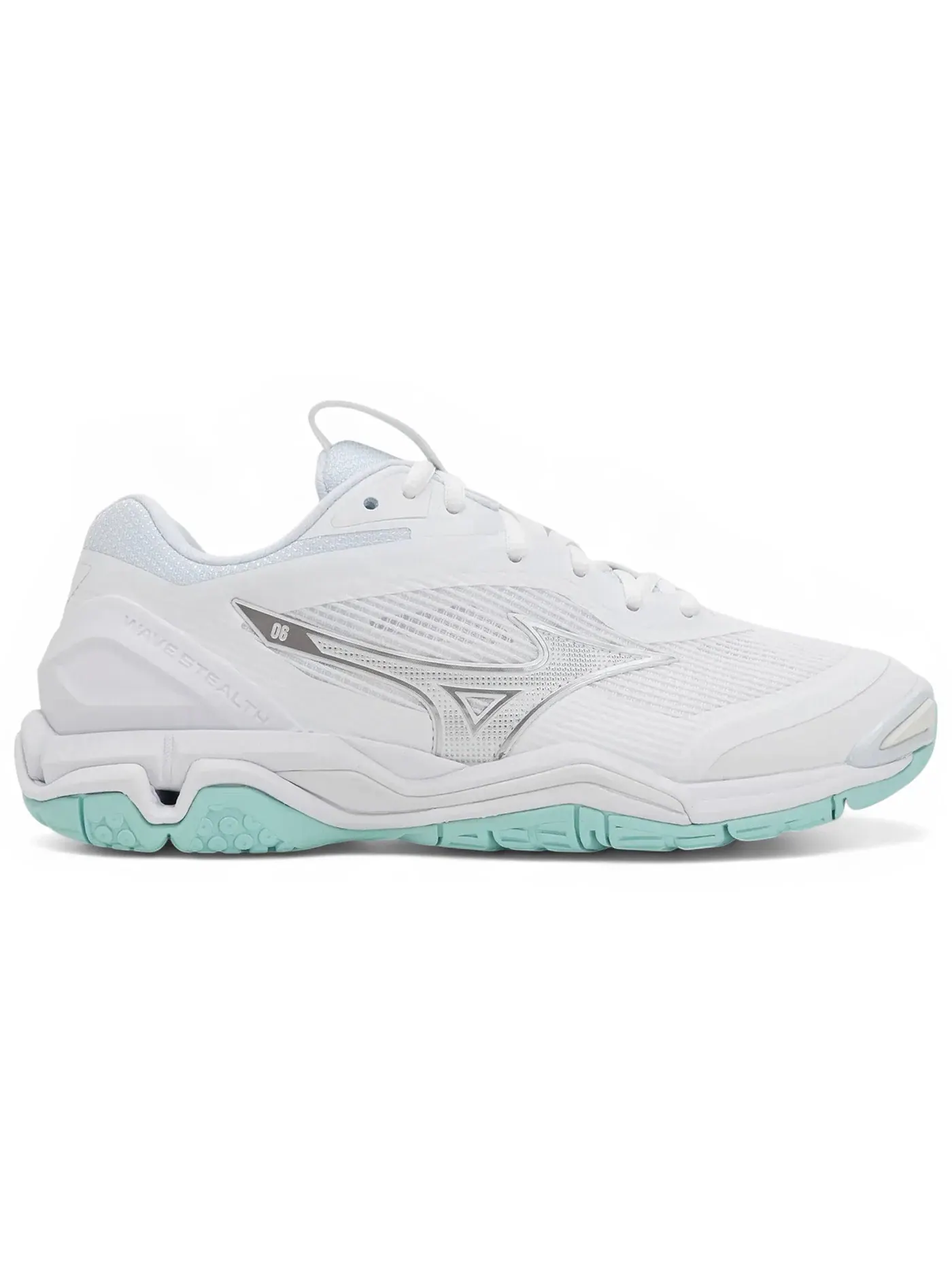 Женские кроссовки для бега Mizuno Wave Stealth 6 — изображение 1 из 1, белый/синий