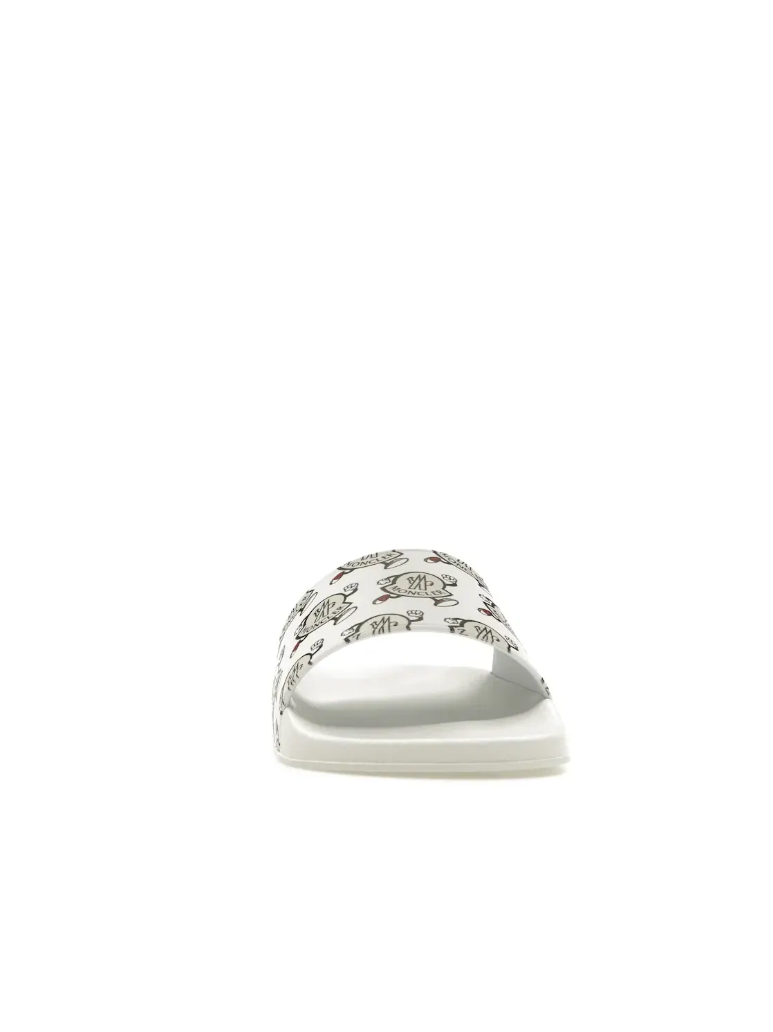Мужские шлепанцы с логотипом Moncler Basile Slide Moncler — изображение 2 из 4, белый