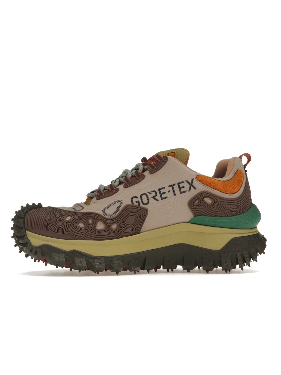 Мужские кроссовки Moncler Genius Trailgrip Grain — изображение 3 из 4, розовый//зеленый