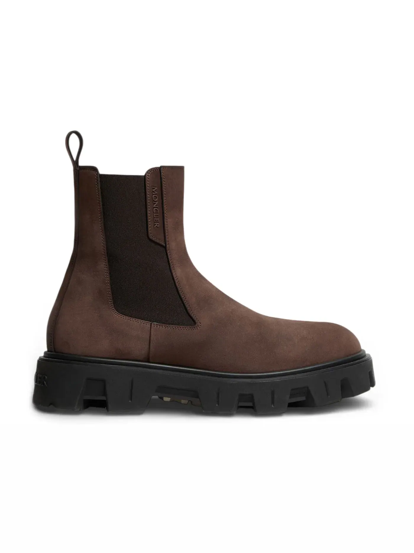 Мужские ботинки-челси из нубука Moncler Peak City Chelsea Boot Moncler — изображение 1 из 1, коричневый