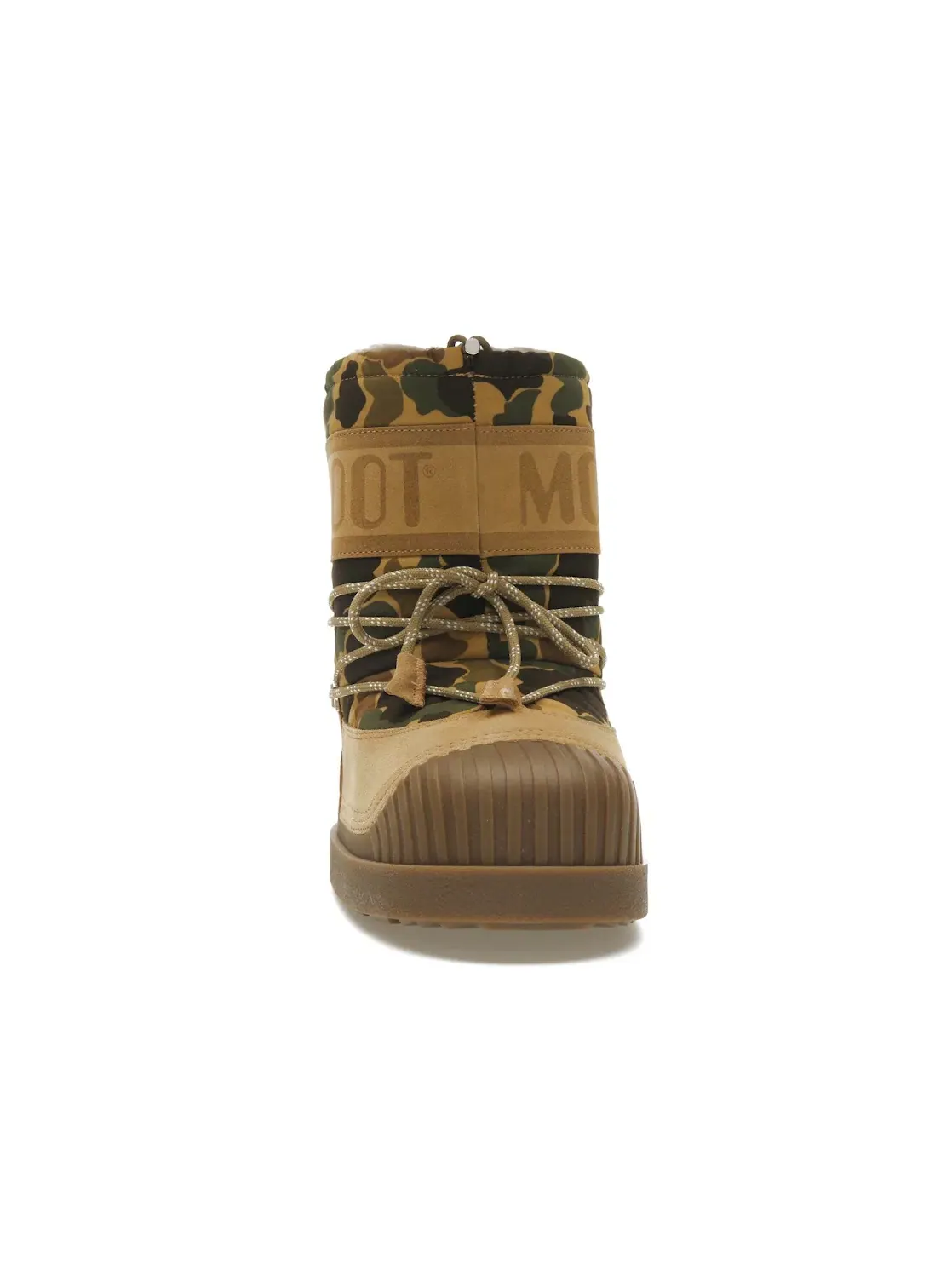 Мужские зимние ботинки с принтом Moncler Shedir Snow Boots Moncler — изображение 2 из 4, бежевый
