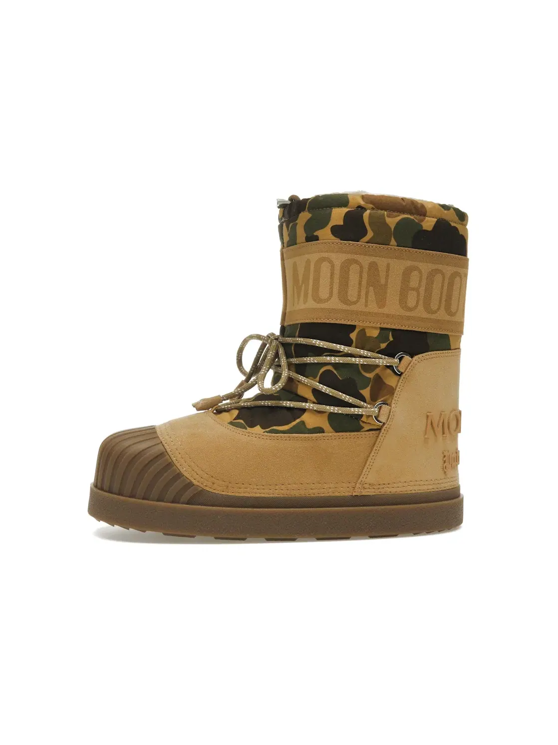 Мужские зимние ботинки с принтом Moncler Shedir Snow Boots Moncler — изображение 3 из 4, бежевый