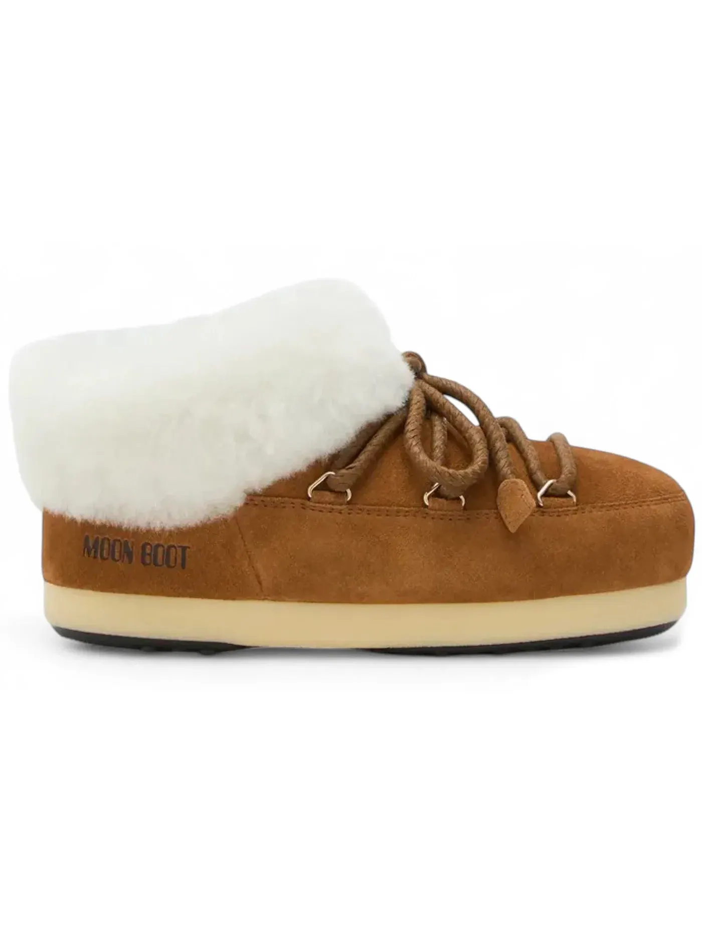 Женские ботинки из замши Moon Boot Evx Mule Suede — изображение 1 из 1, коньячный/натуральный