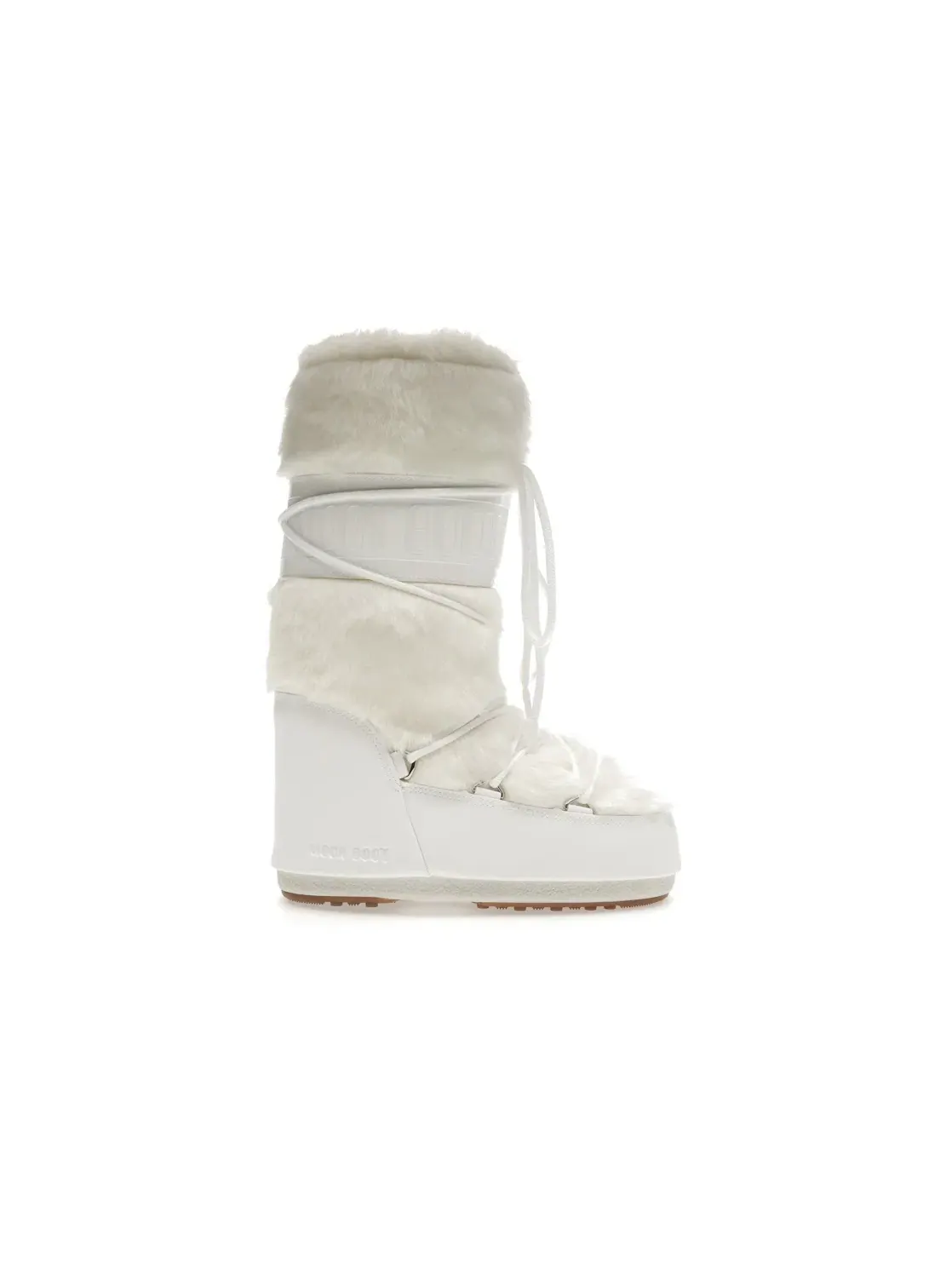 Универсальные ботинки с мехом Moon Boot Icon Faux-Fur Boot Moon Boot — изображение 1 из 4, белый