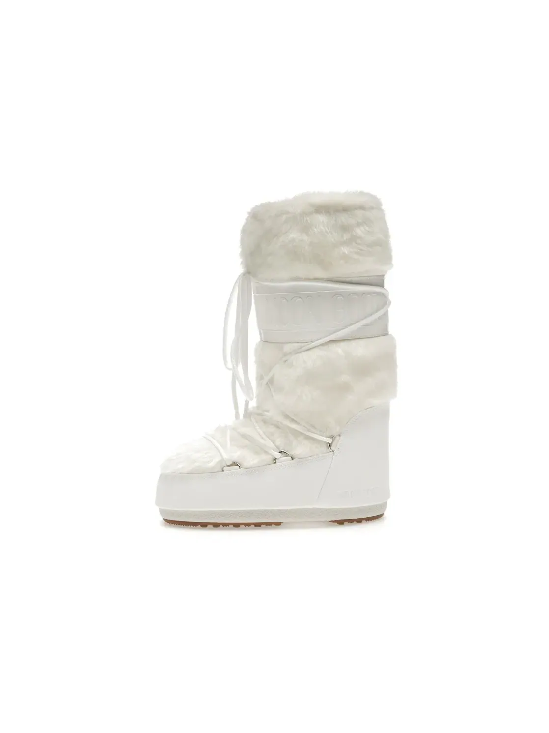 Универсальные ботинки с мехом Moon Boot Icon Faux-Fur Boot Moon Boot — изображение 3 из 4, белый