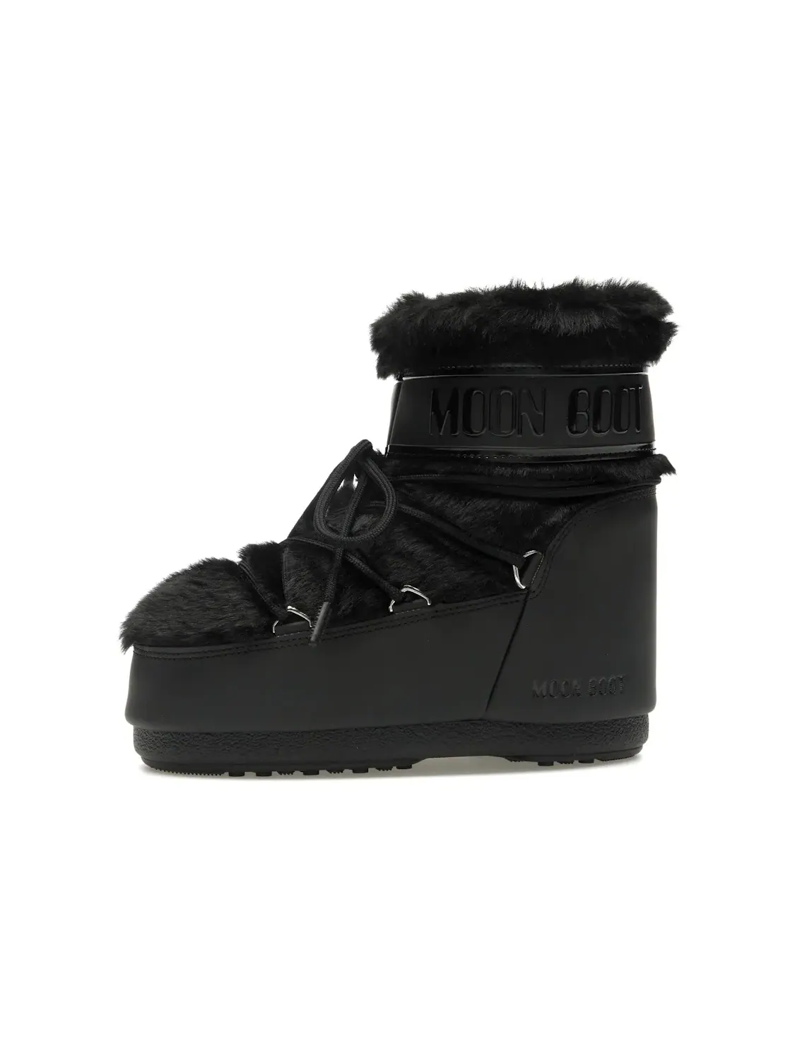Унисекс-ботинки Moon Boot Icon Faux-Fur Low Moon Boot — изображение 3 из 4, черный