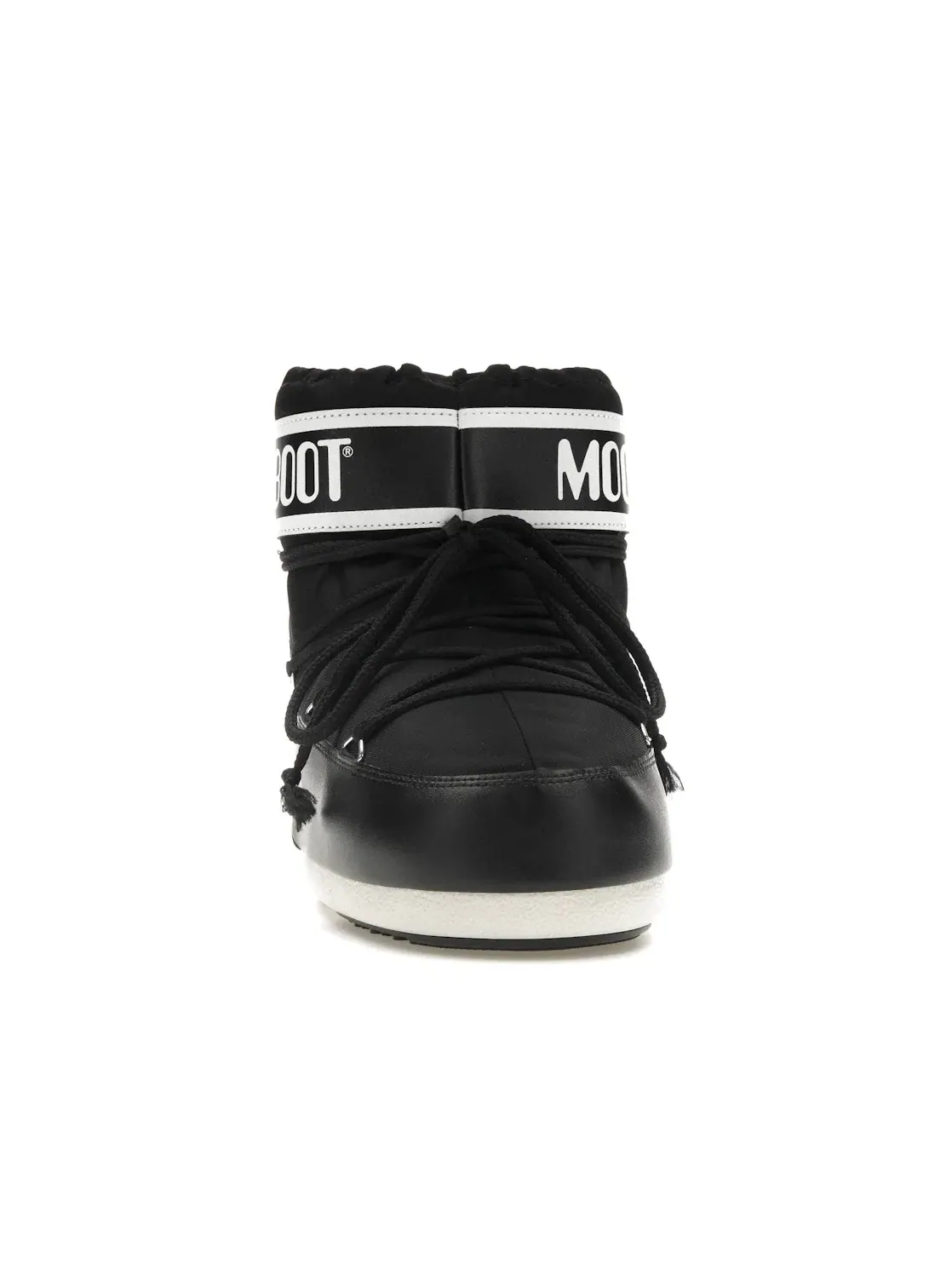Унисекс ботинки с низким силуэтом Moon Boot Icon Low Nylon Boot Black White — изображение 2 из 4, черный/белый