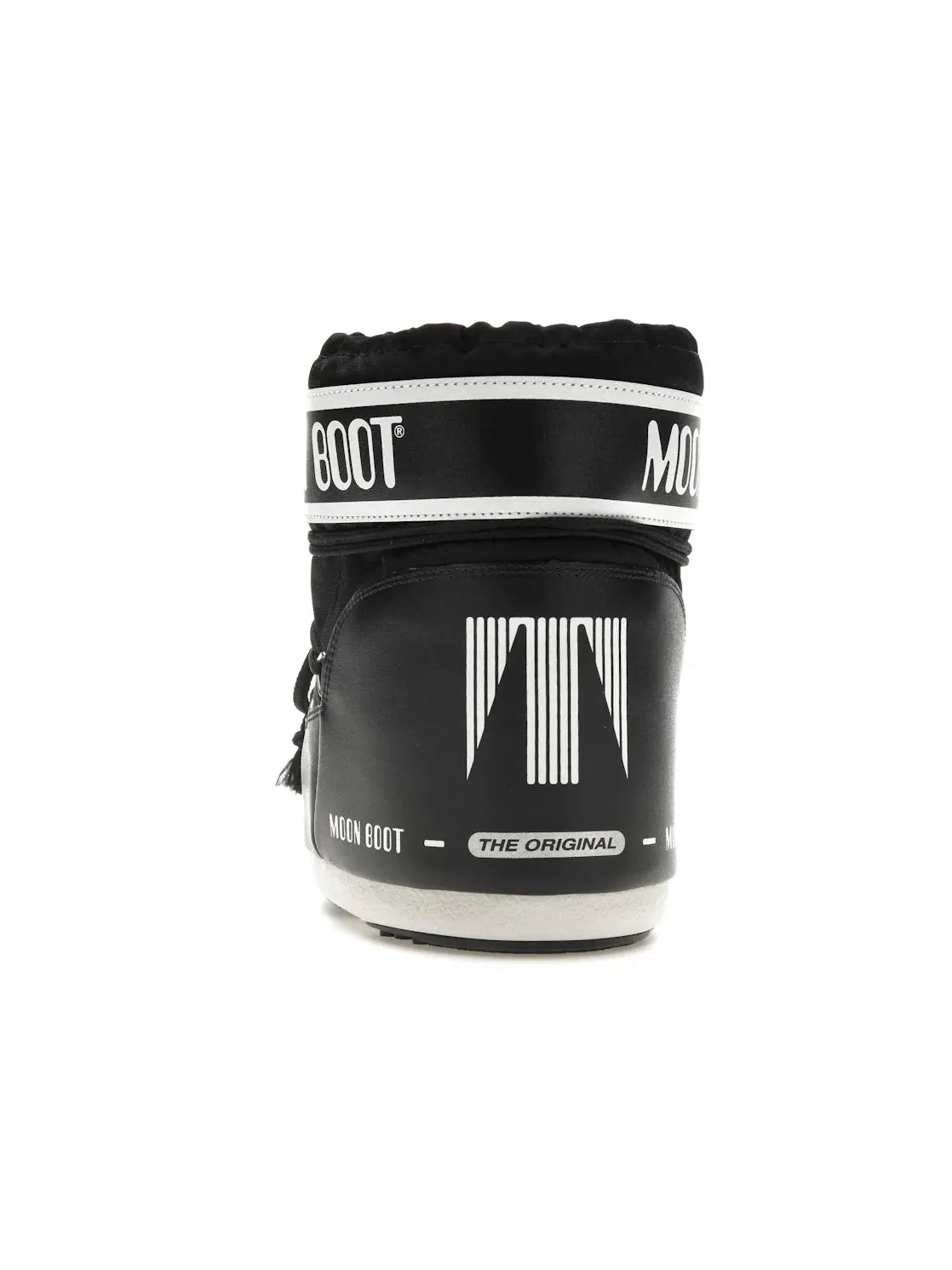 Унисекс ботинки с низким силуэтом Moon Boot Icon Low Nylon Boot Black White — изображение 4 из 4, черный/белый