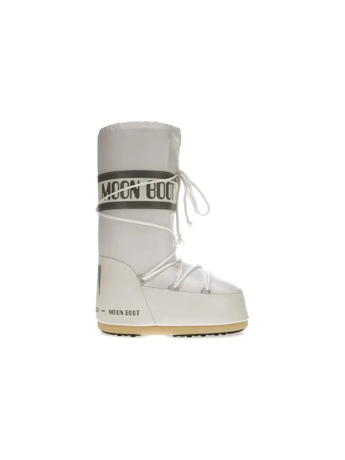 Женские ботинки с длинным голенищем Moon Boot Icon Nylon Boot Moon Boot — изображение 1 из 4, белый/серый