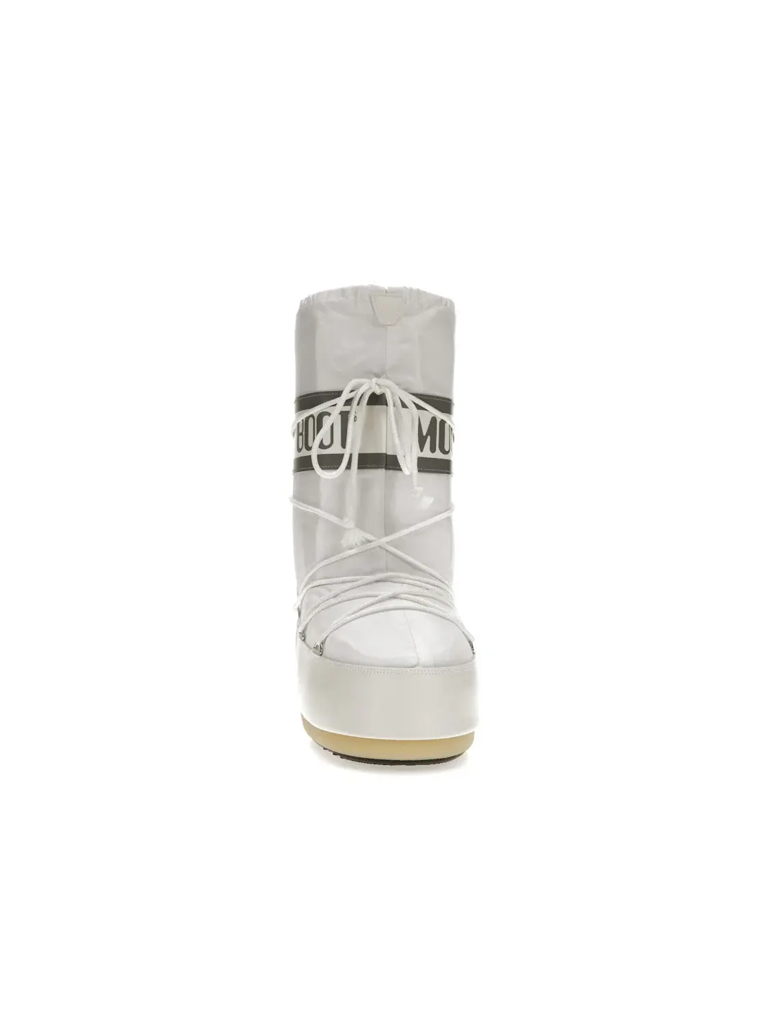 Женские ботинки с длинным голенищем Moon Boot Icon Nylon Boot Moon Boot — изображение 2 из 4, белый/серый