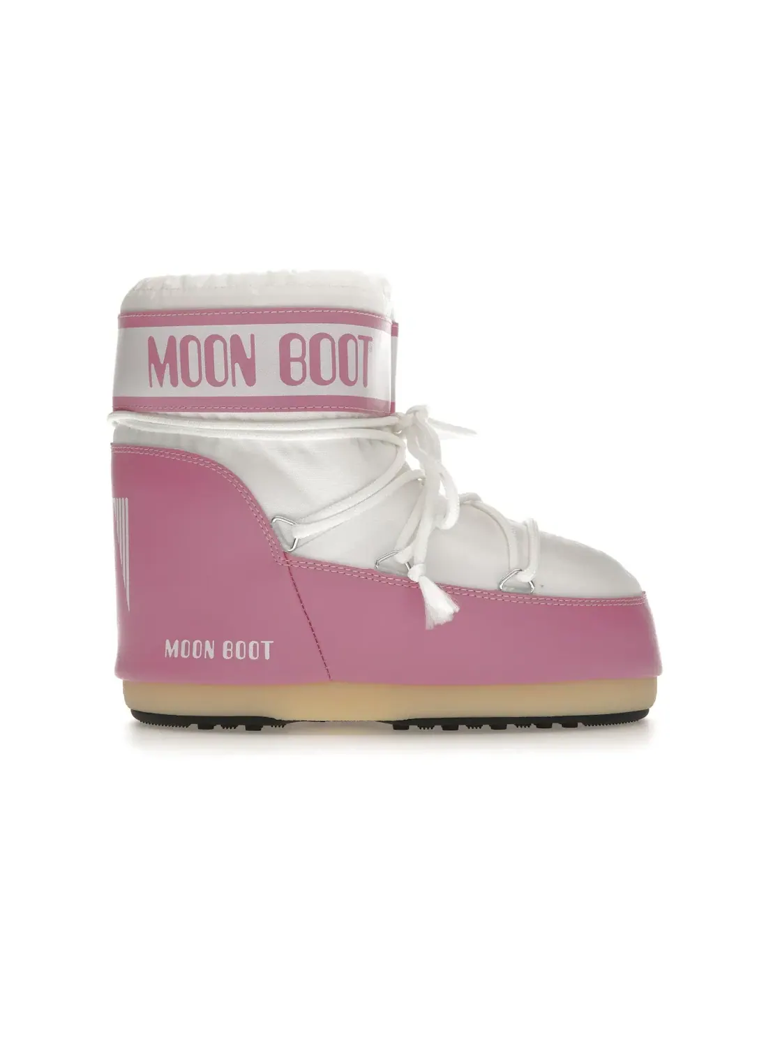 Унисекс ботинки с высоким берцем Moon Boot Icon Nylon Low Boot Moon Boot — изображение 1 из 4, розовый белый