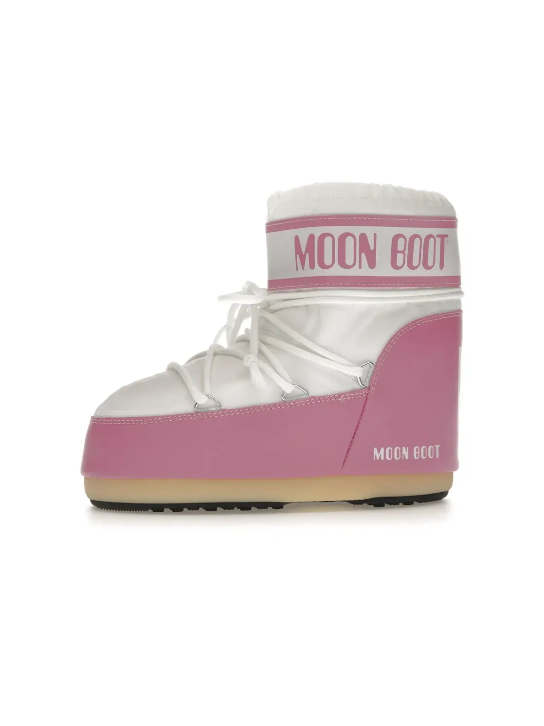 Унисекс ботинки с высоким берцем Moon Boot Icon Nylon Low Boot Moon Boot — изображение 3 из 4, розовый белый