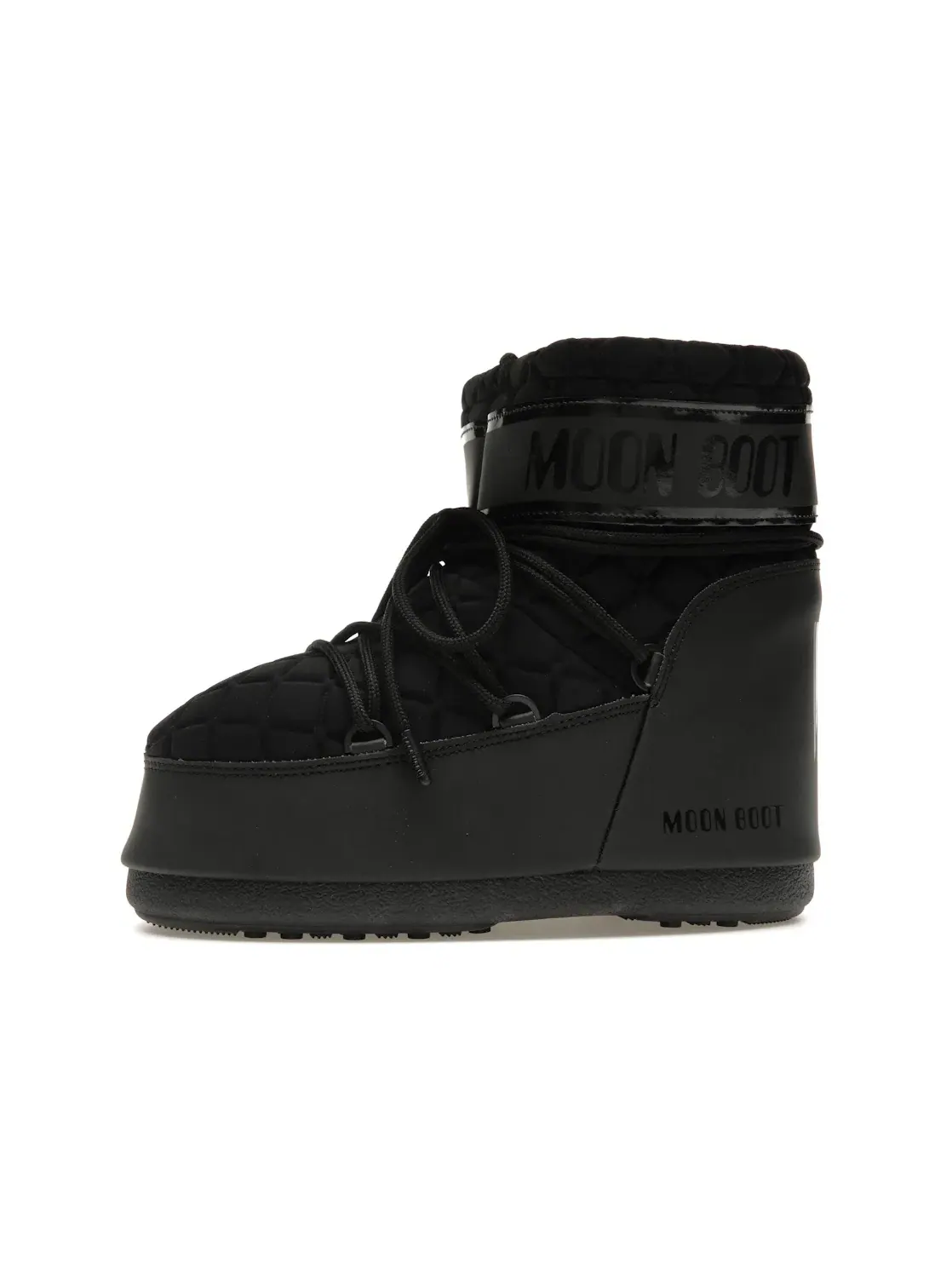 Унисекс-ботинки стеганые Moon Boot Icon Quilt Low Boot Moon Boot — изображение 3 из 4, черный
