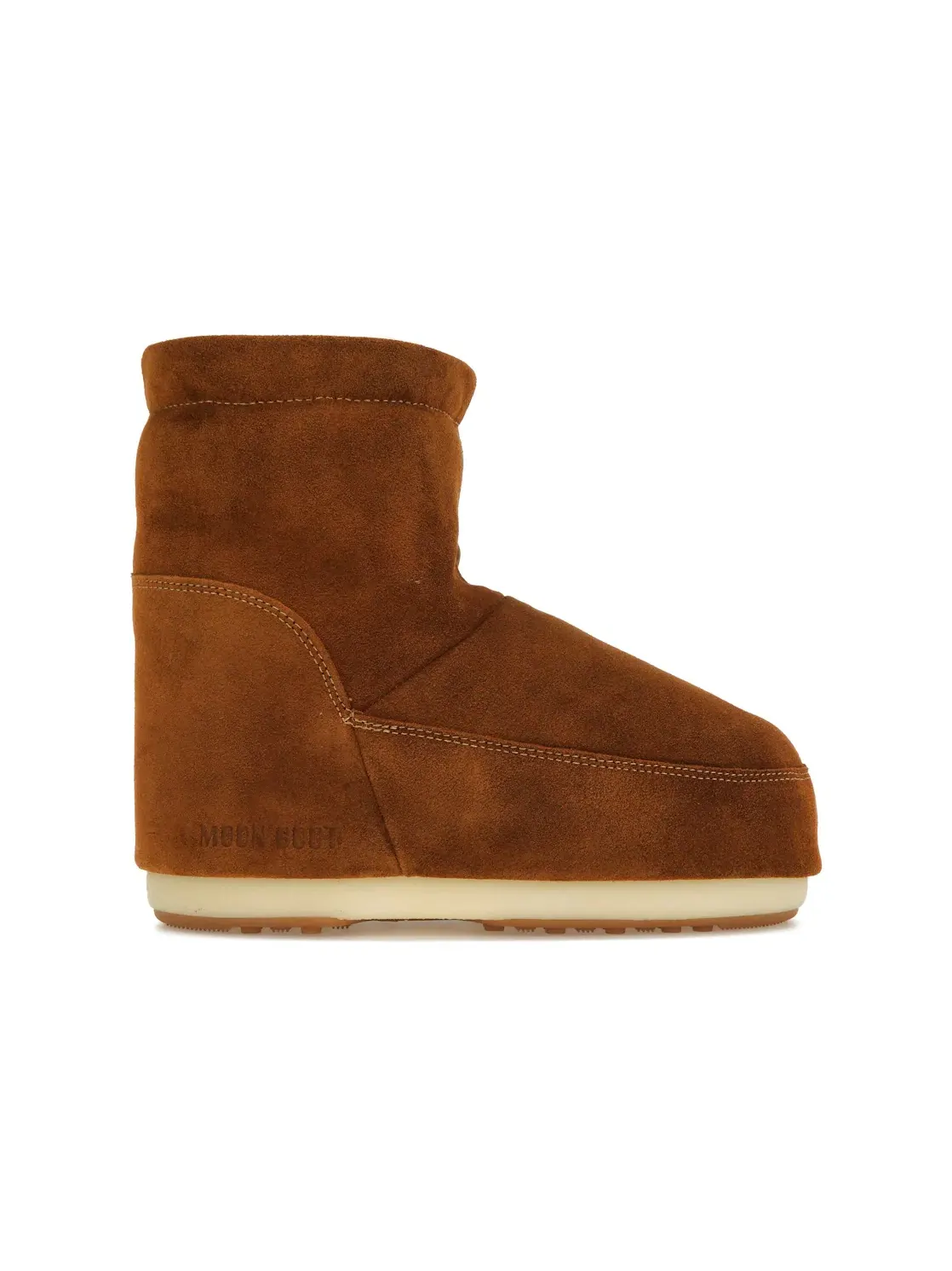 Детские ботинки с замшевым верхом Moon Boot No Lace Suede Boot Moon Boot — изображение 1 из 4, бежевый/коричневый