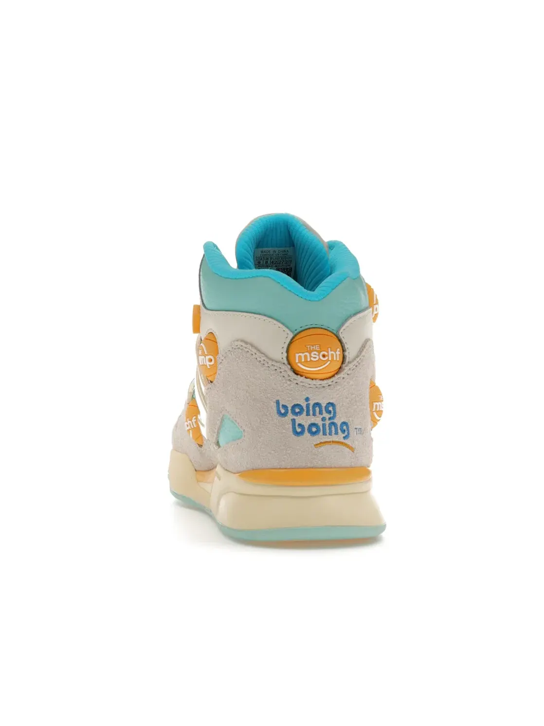 Мужские кроссовки Lifestyle MSCHF x Reebok Pump Omni Zone IX MSCHF — изображение 4 из 4, желтый/синий/оранжевый