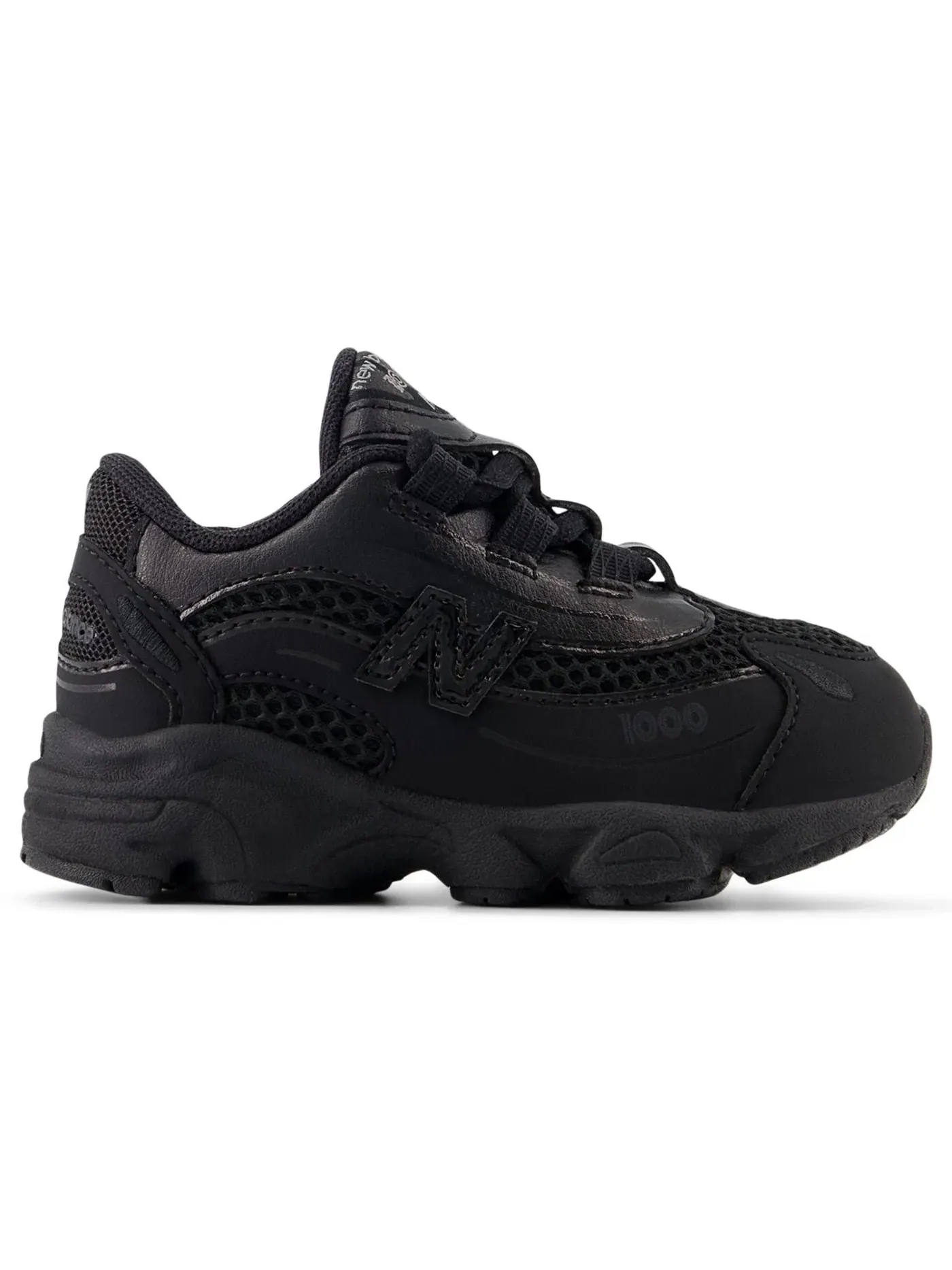 Детские кроссовки на шнурках New Balance 1000 Bungee Lace New Balance — изображение 1 из 1, черный